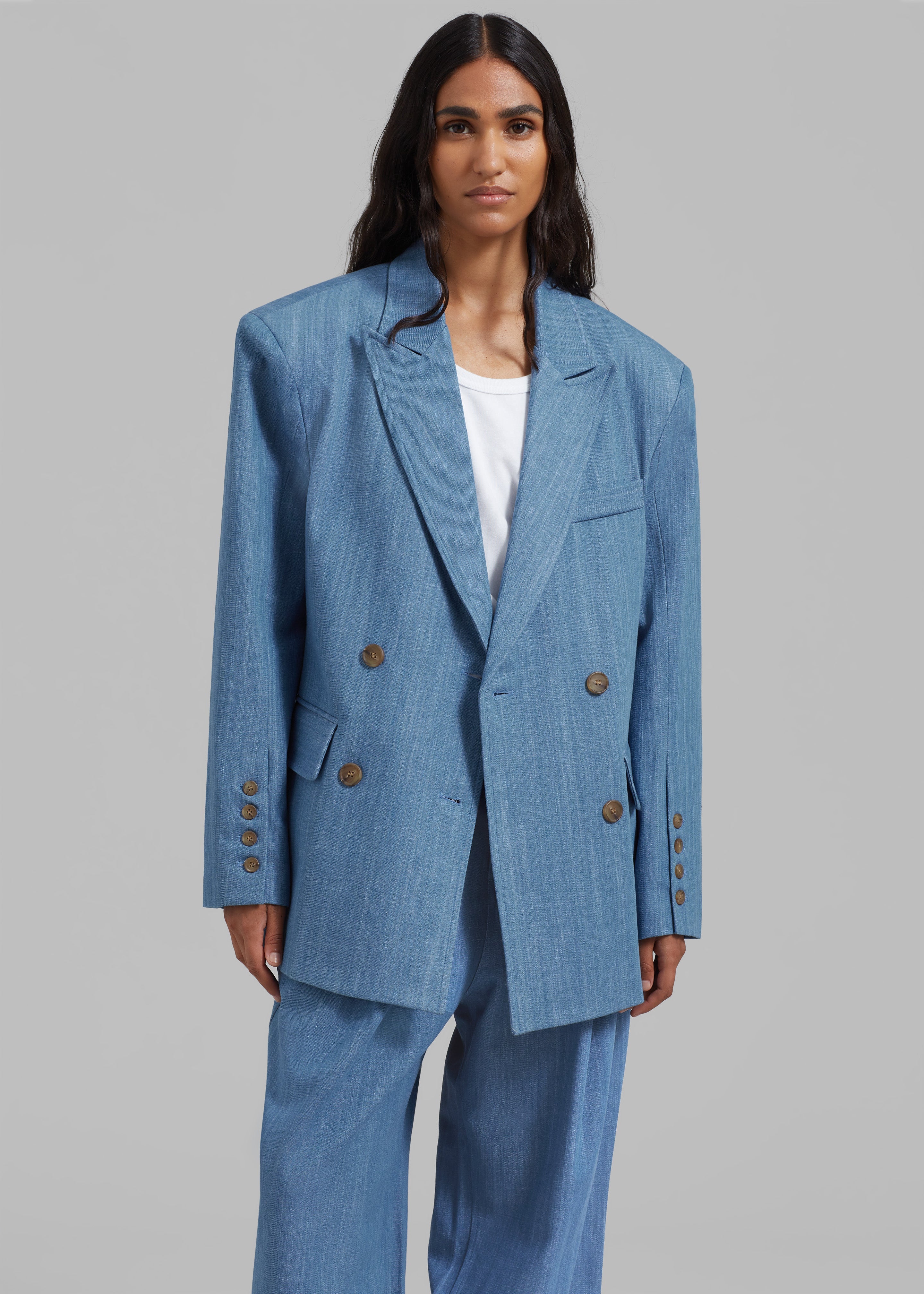 Jan Denim Blazer - Blue - 6
