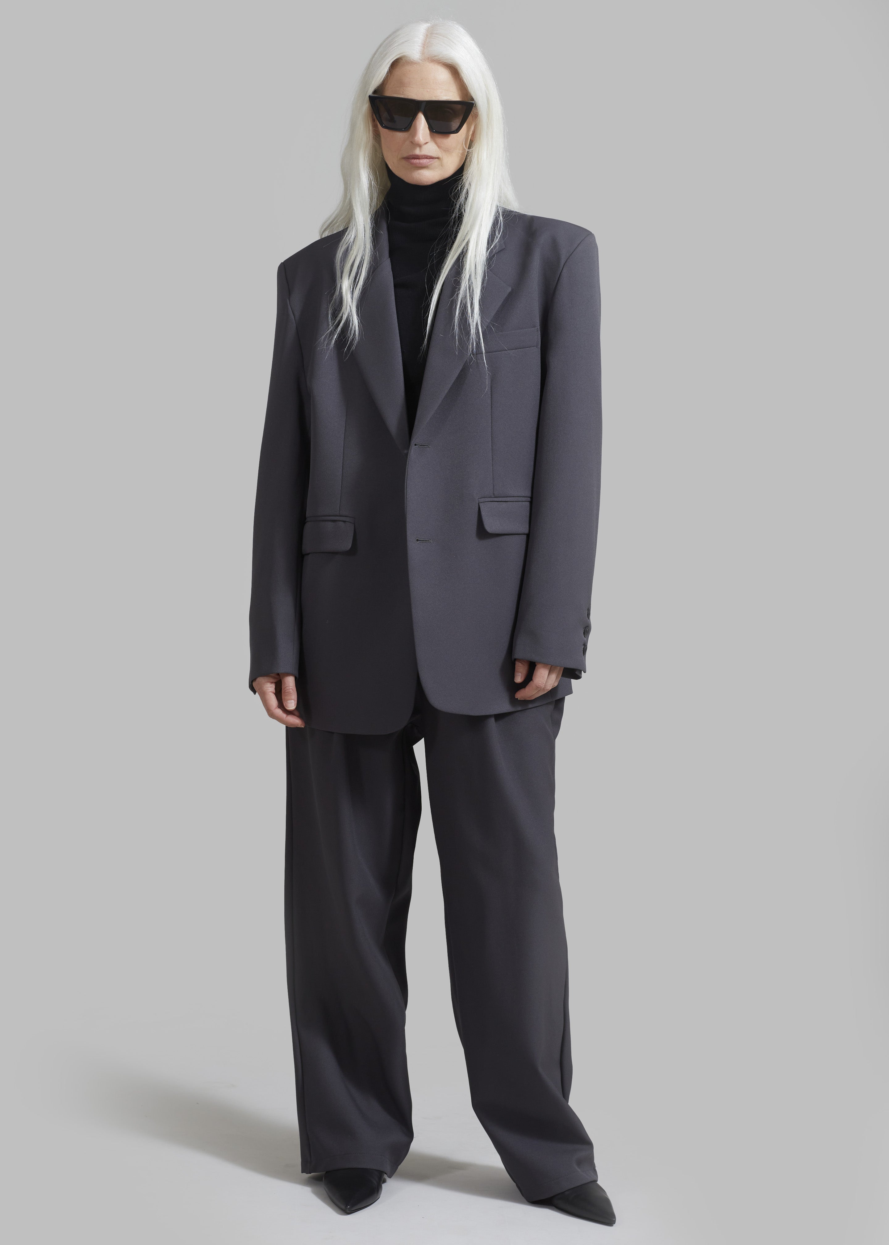 Janell Blazer - Dark Grey - 2