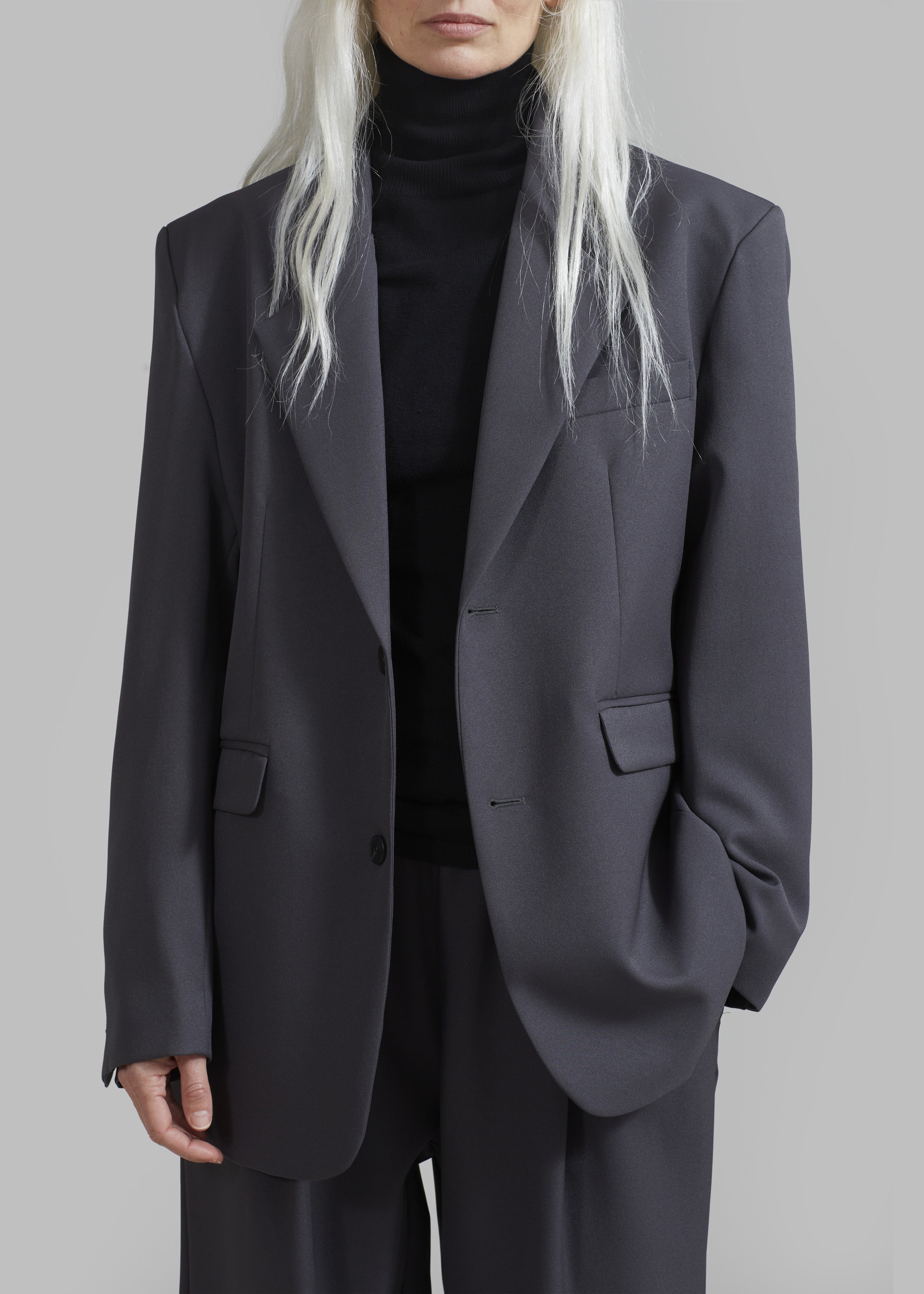 Janell Blazer - Dark Grey - 3