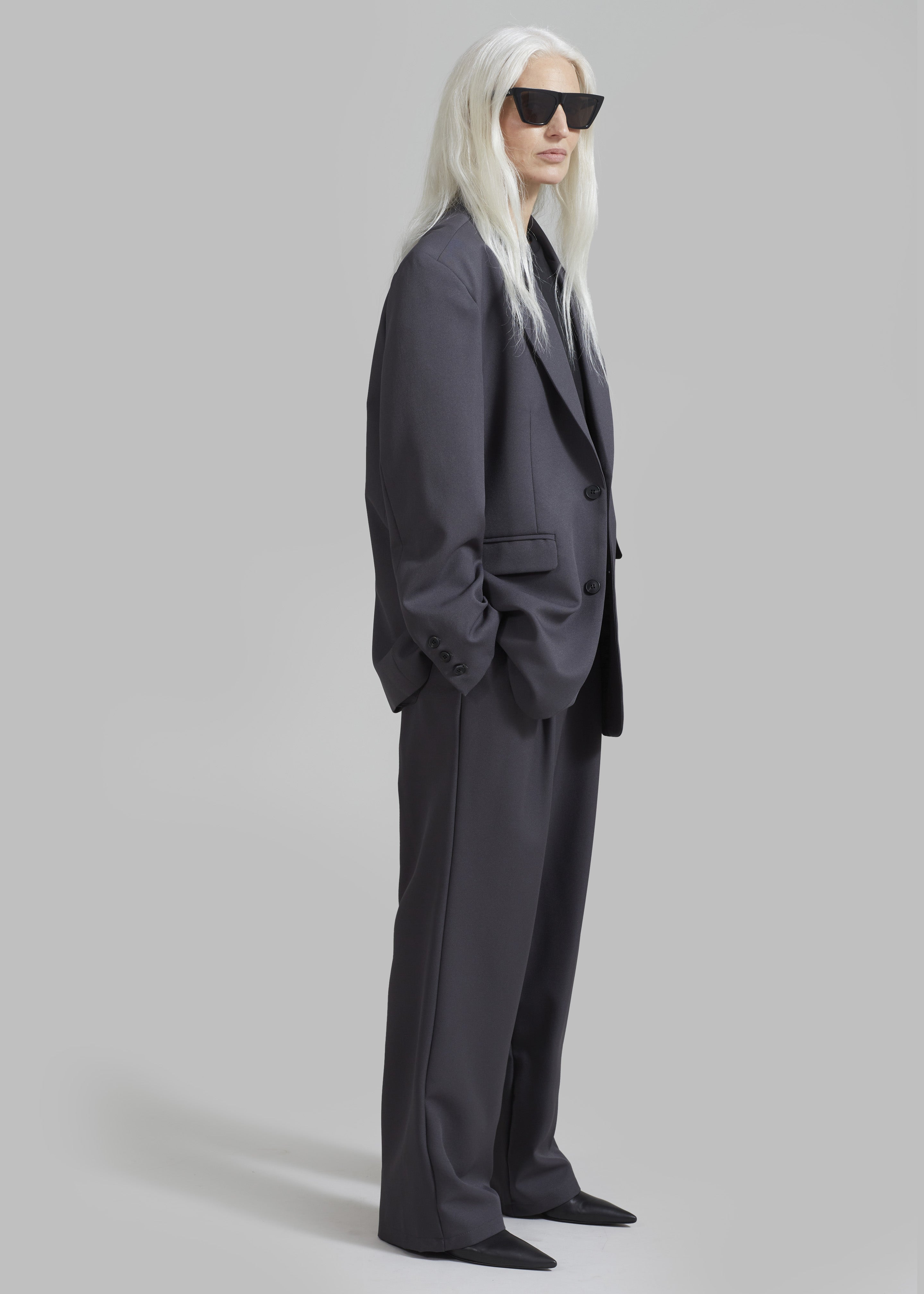 Janell Blazer - Dark Grey - 6