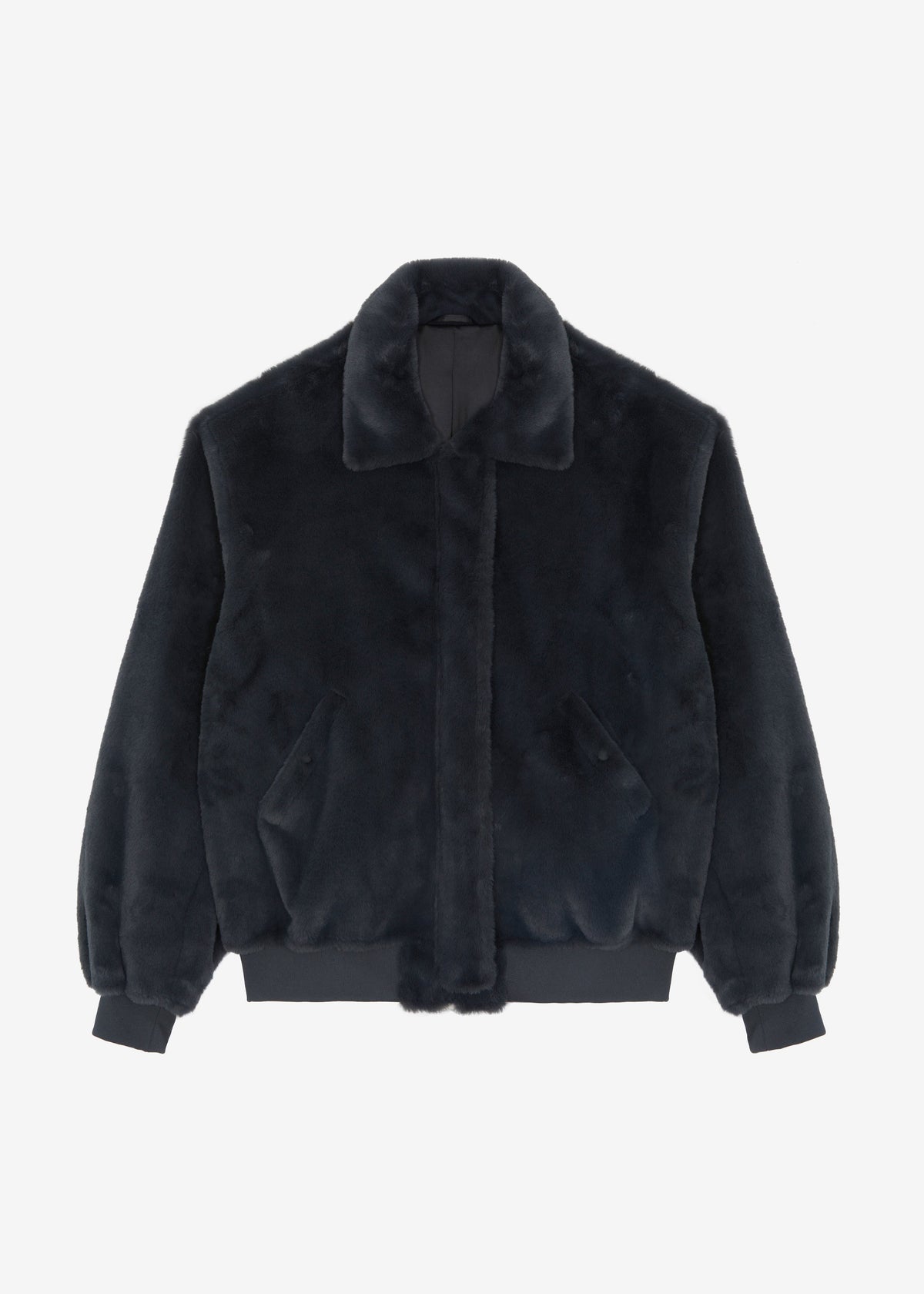 Justin Faux Fur Bomber - Storm - 7