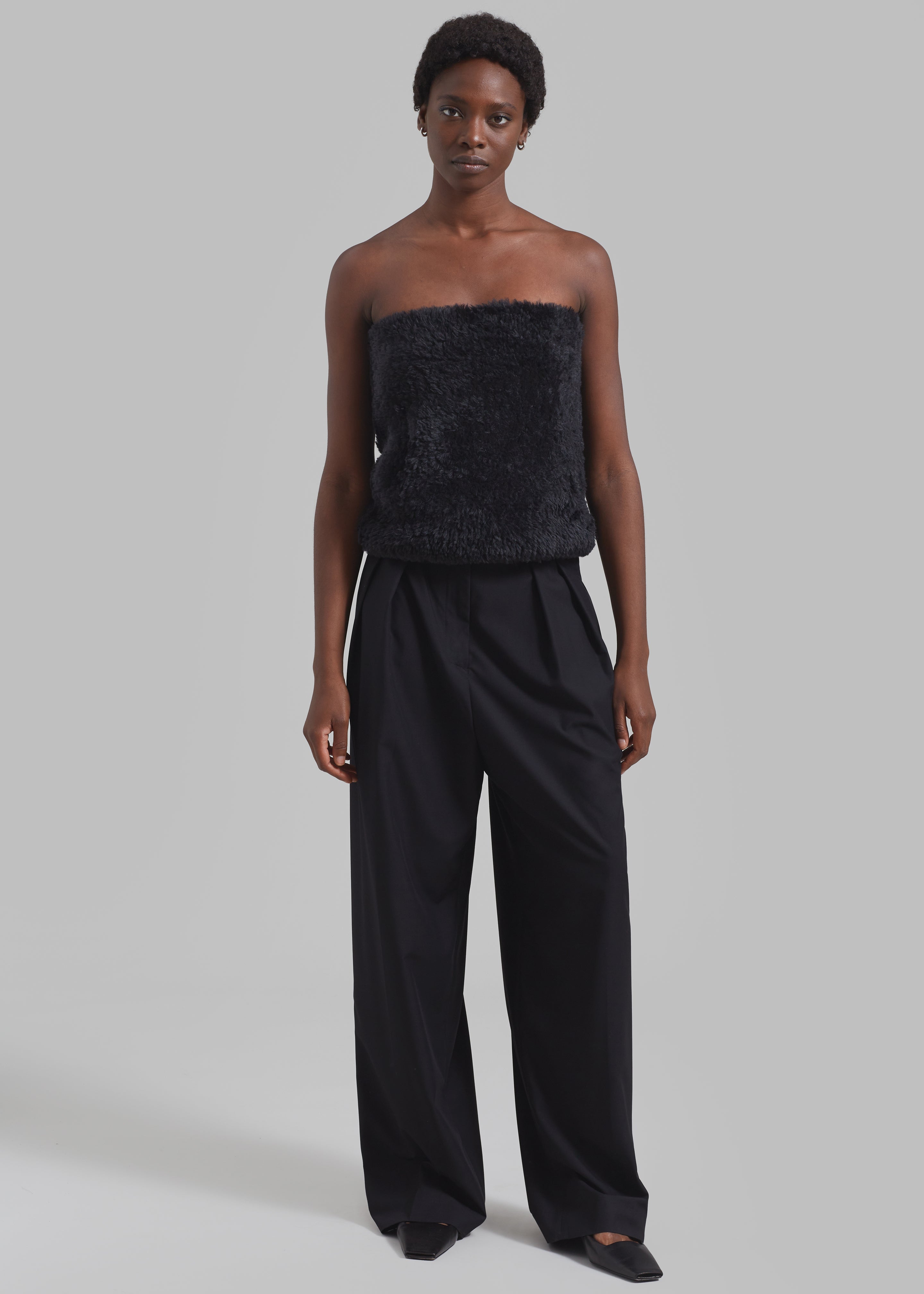 JW Anderson Front Pocket Bandeau Top - Black - 3