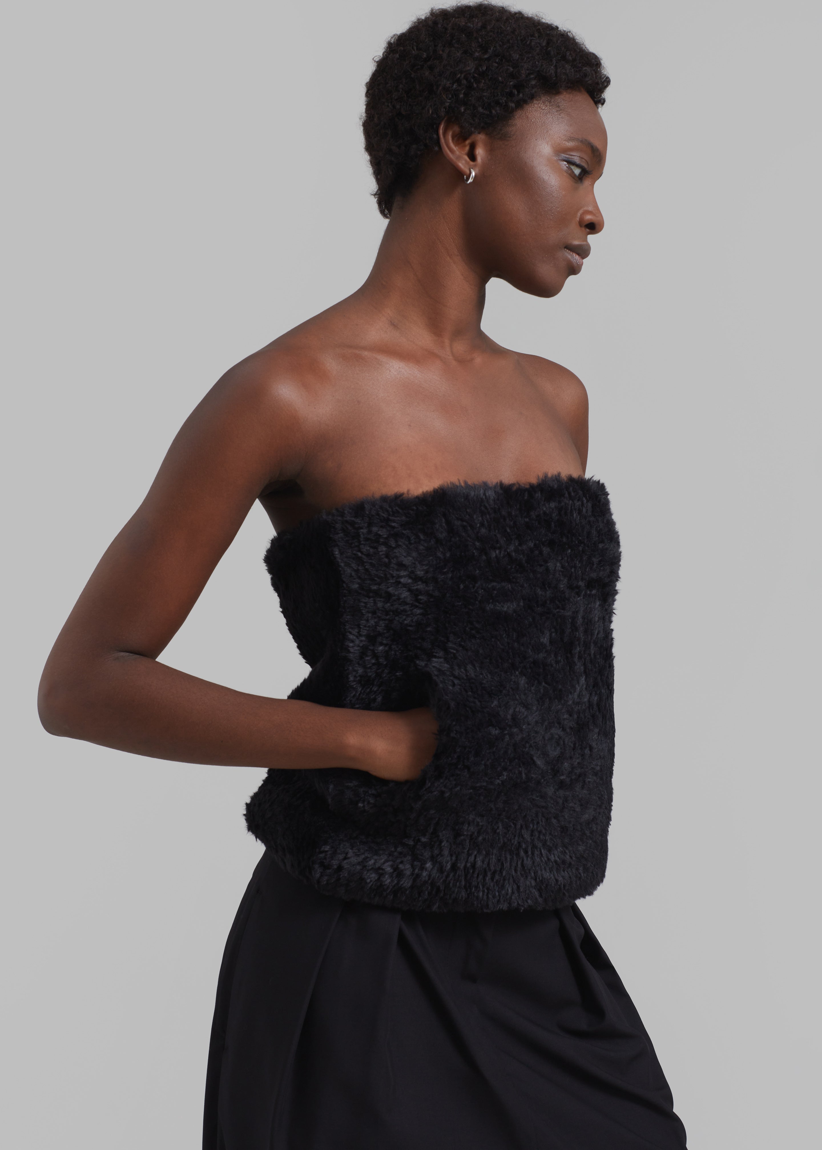 JW Anderson Front Pocket Bandeau Top - Black - 2