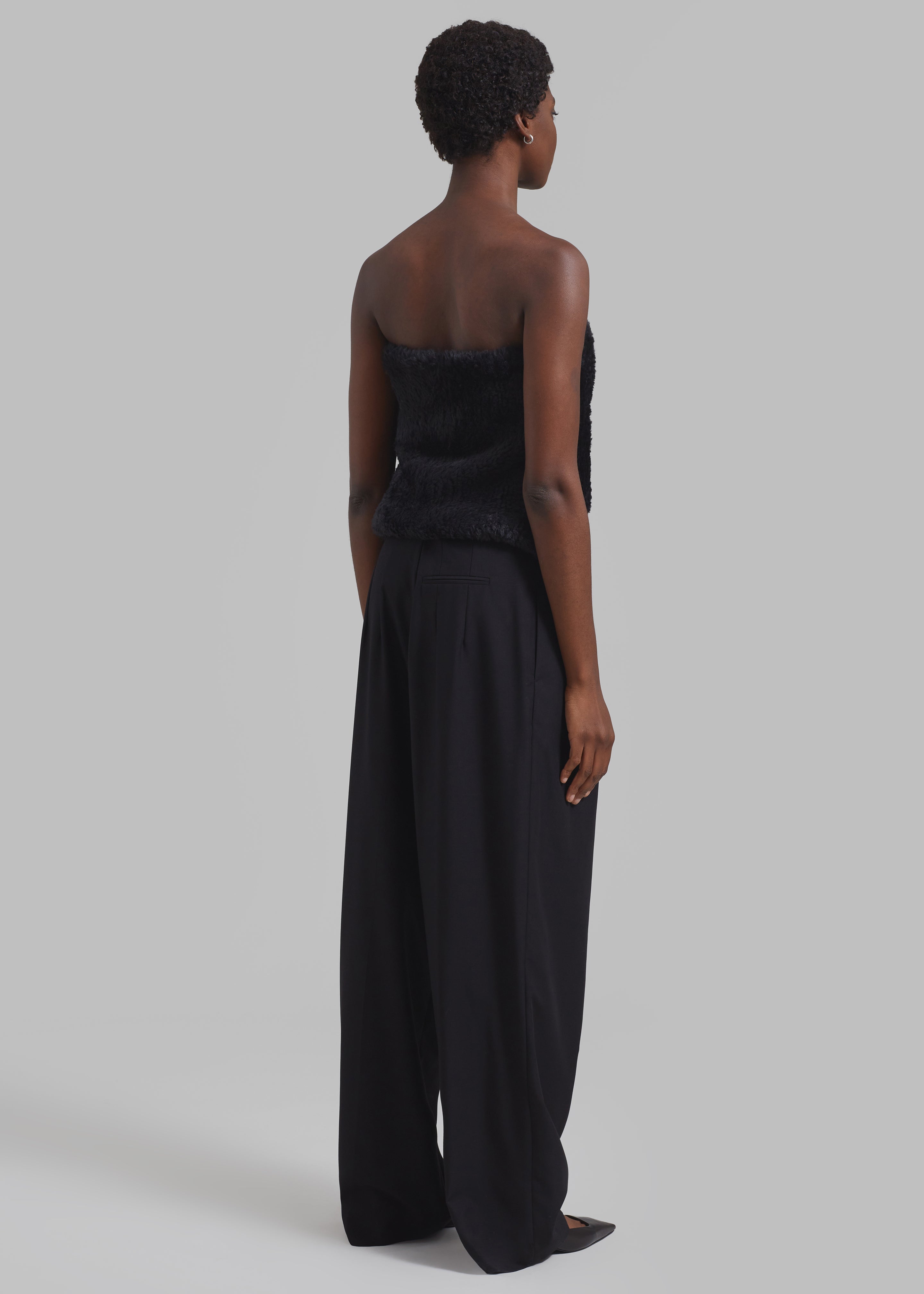JW Anderson Front Pocket Bandeau Top - Black - 6