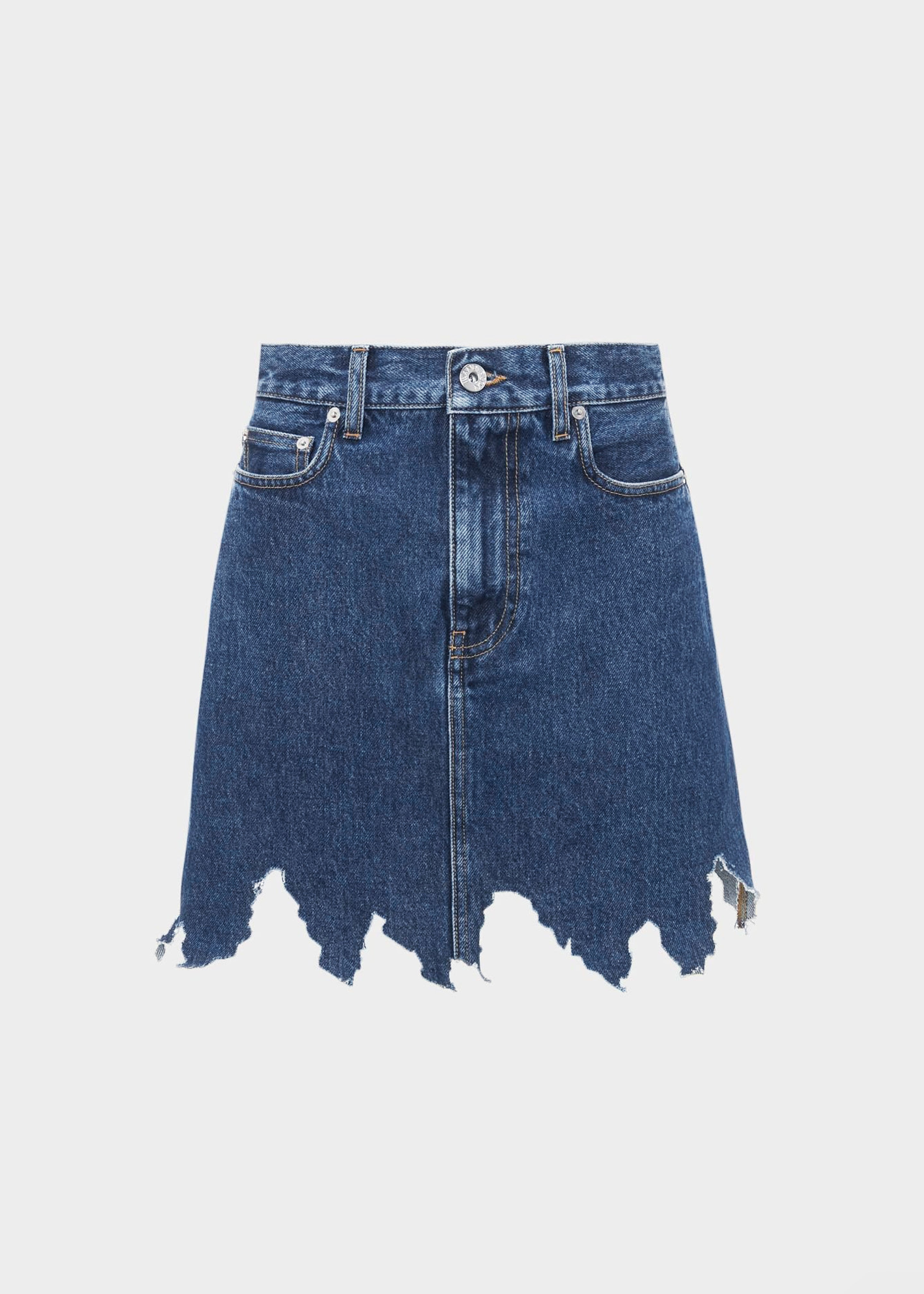 JW Anderson Lasercut Mini Skirt - Indigo - 8