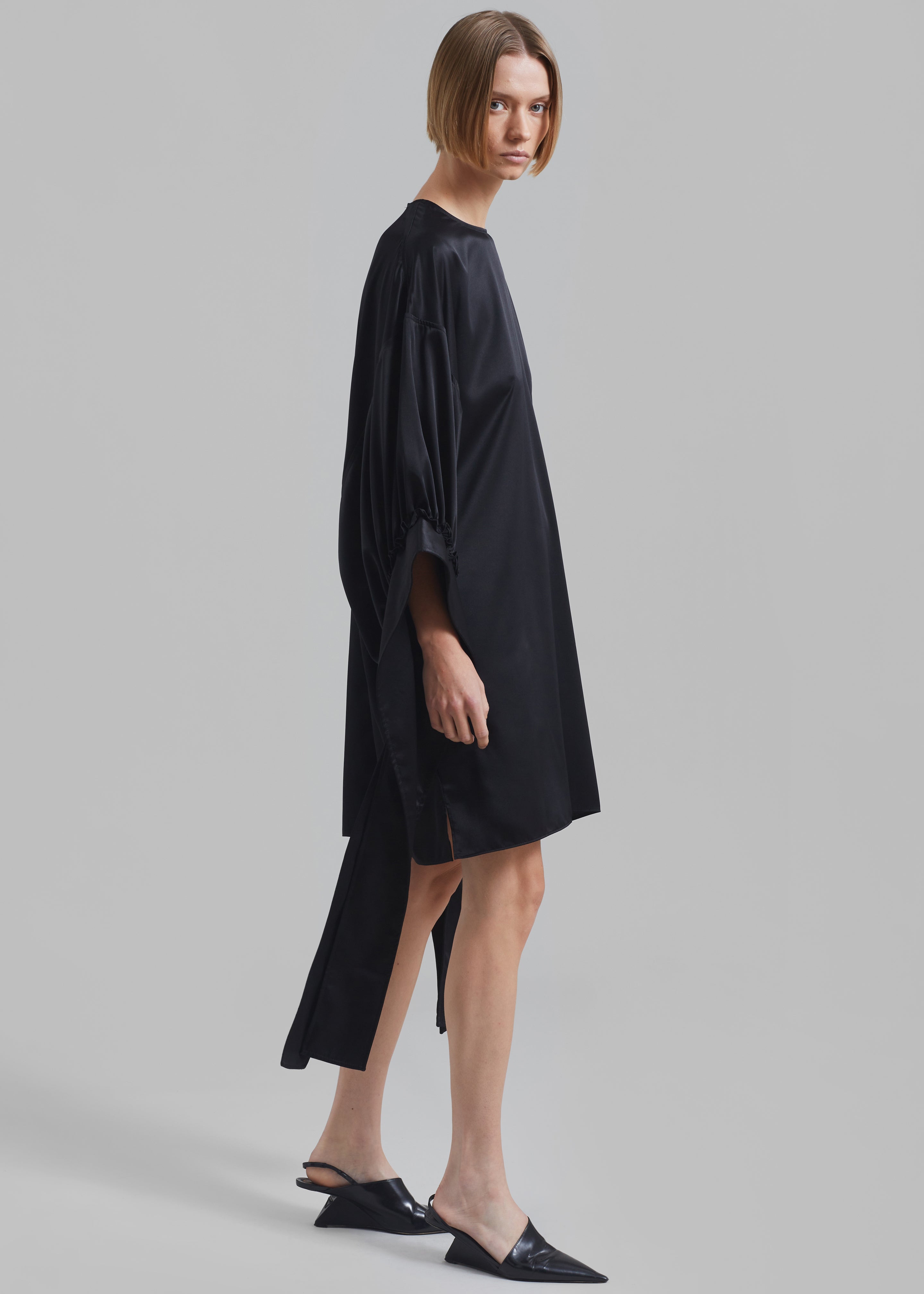 JW Anderson Tab Sleeve Dress - Black - 5