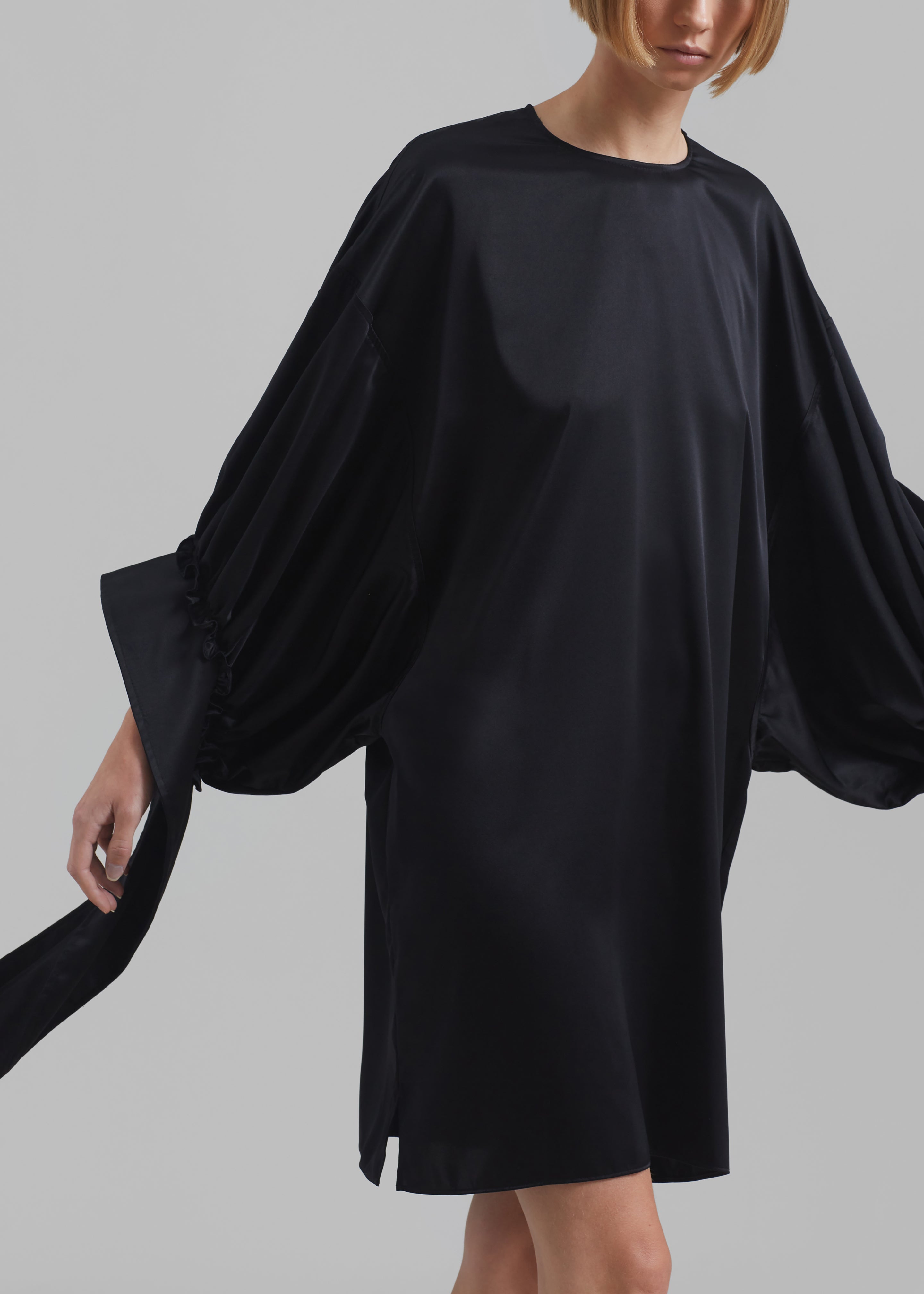 JW Anderson Tab Sleeve Dress - Black - 1