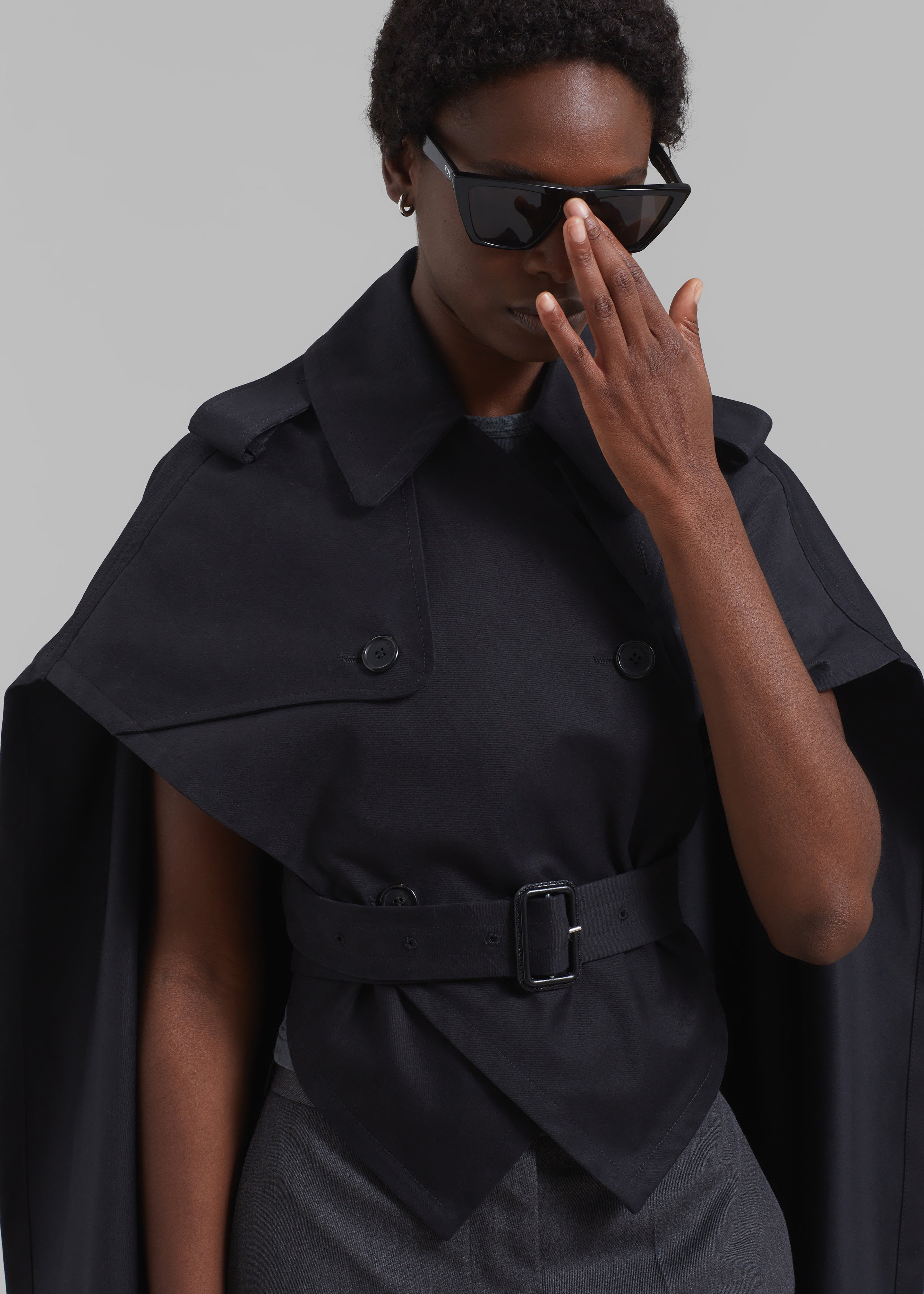 JW Anderson Trench Cape - Black - 2