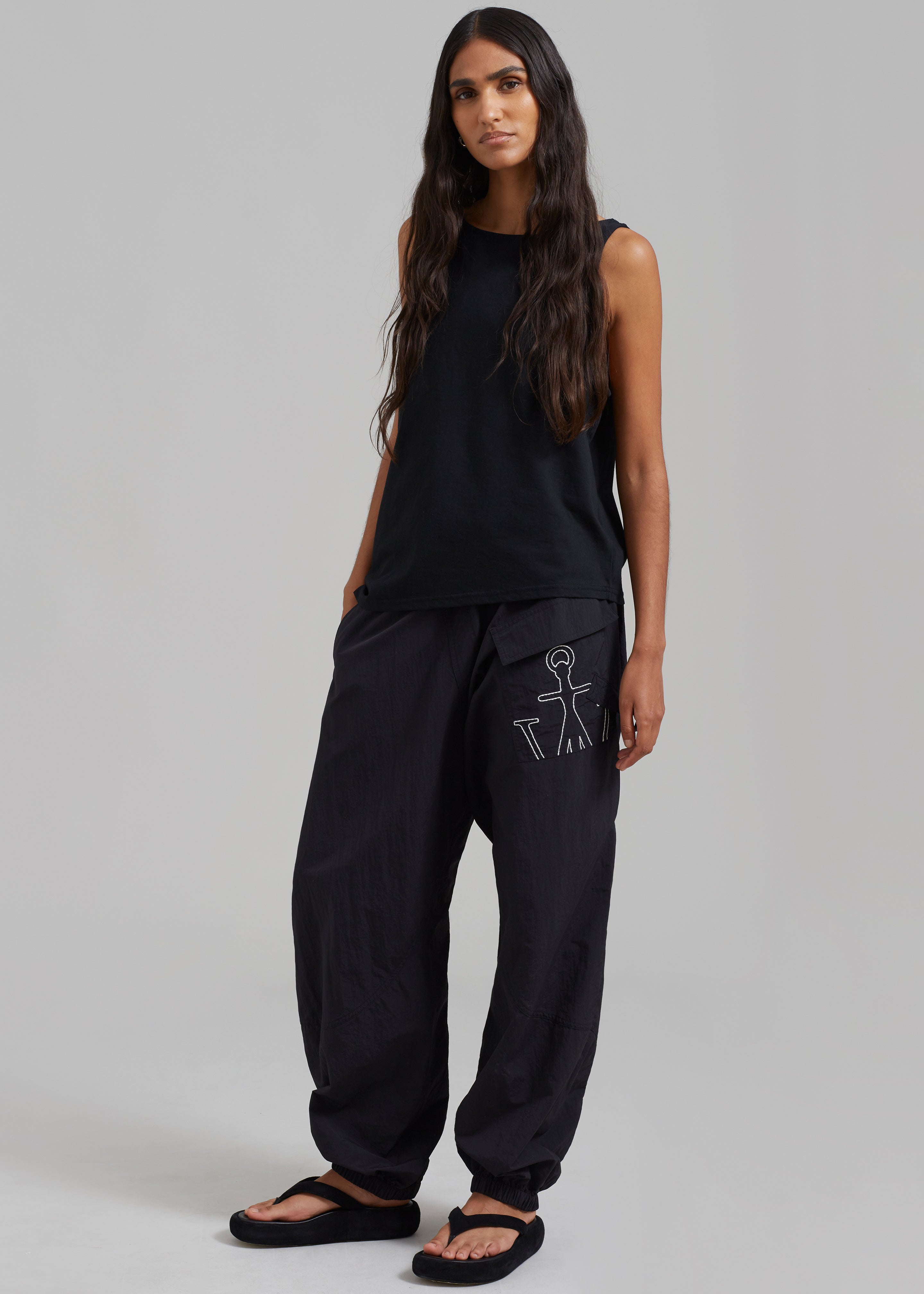 JW Anderson Twisted Joggers - Black - 6