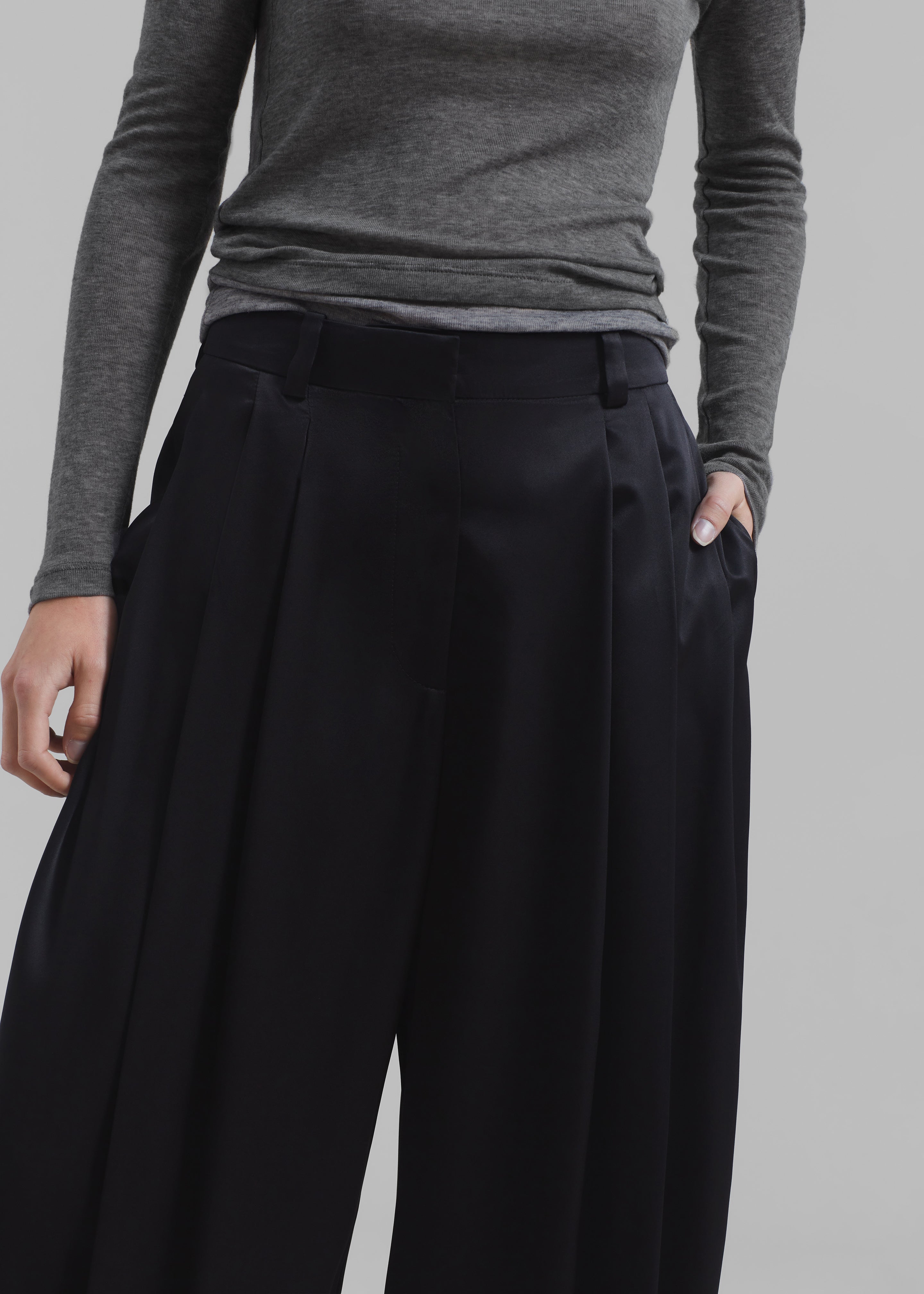 JW Anderson Wide Leg Trousers - Black - 8