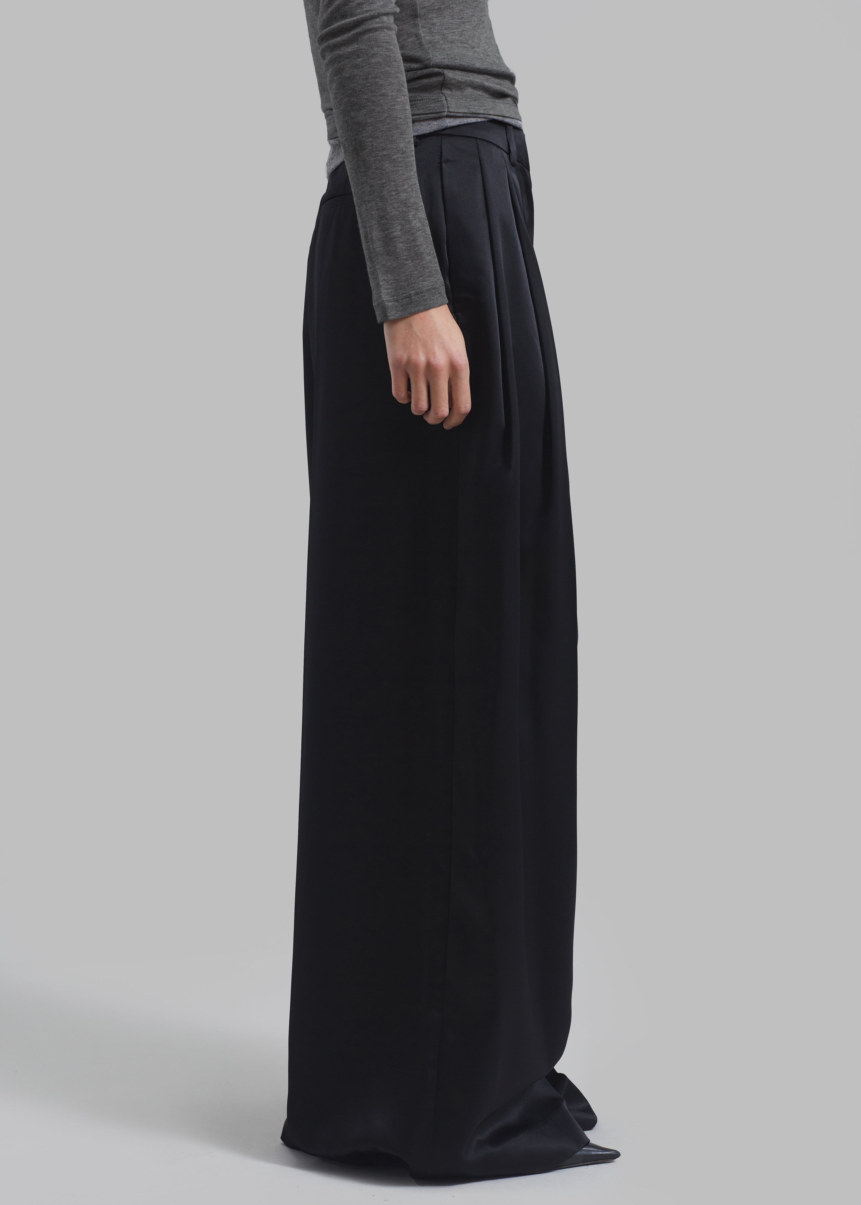 JW Anderson Wide Leg Trousers - Black - 7