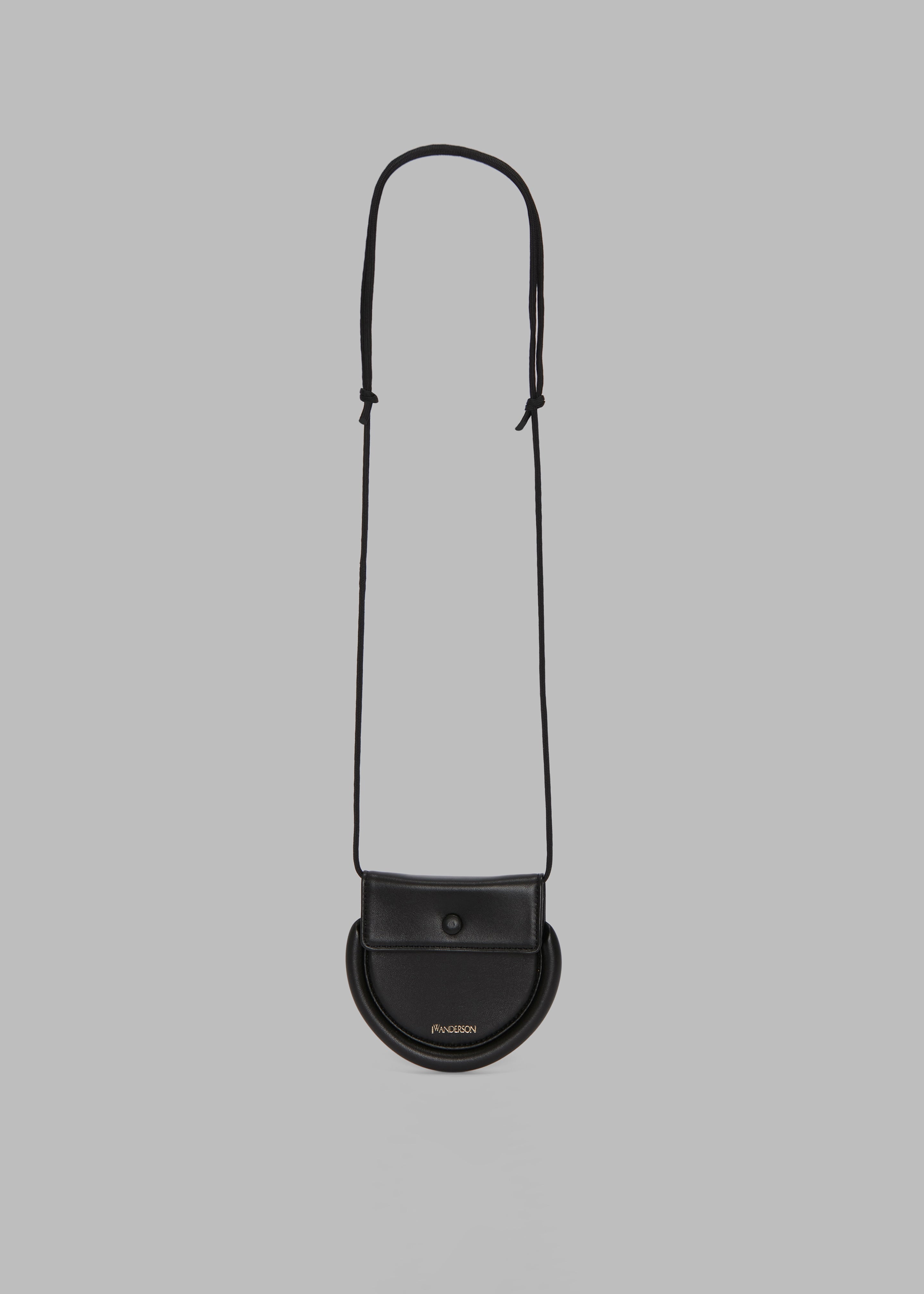 JW Anderson Bumper-Moon Coin Purse - Black - 1
