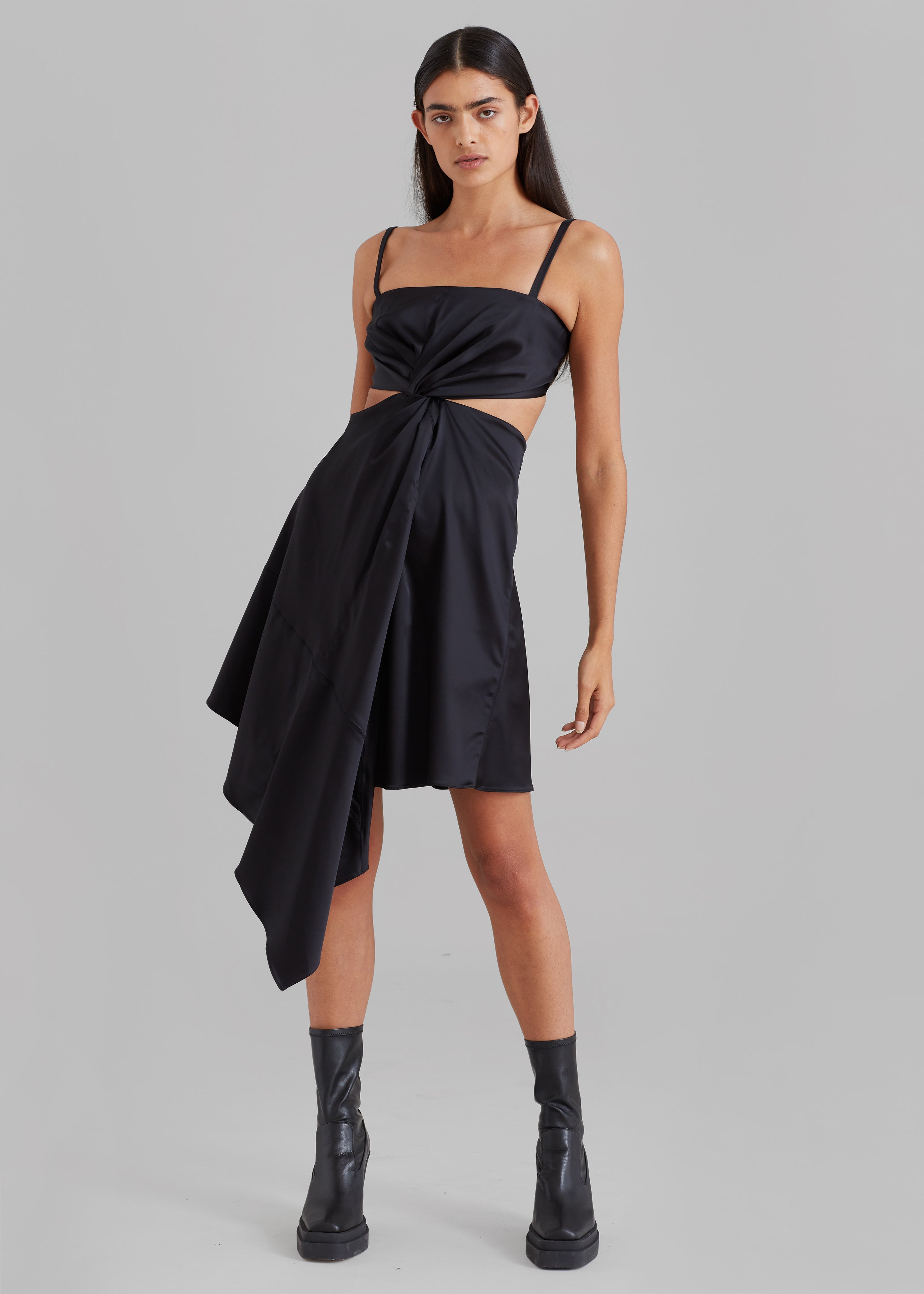 Asymmetrical cut dress best sale