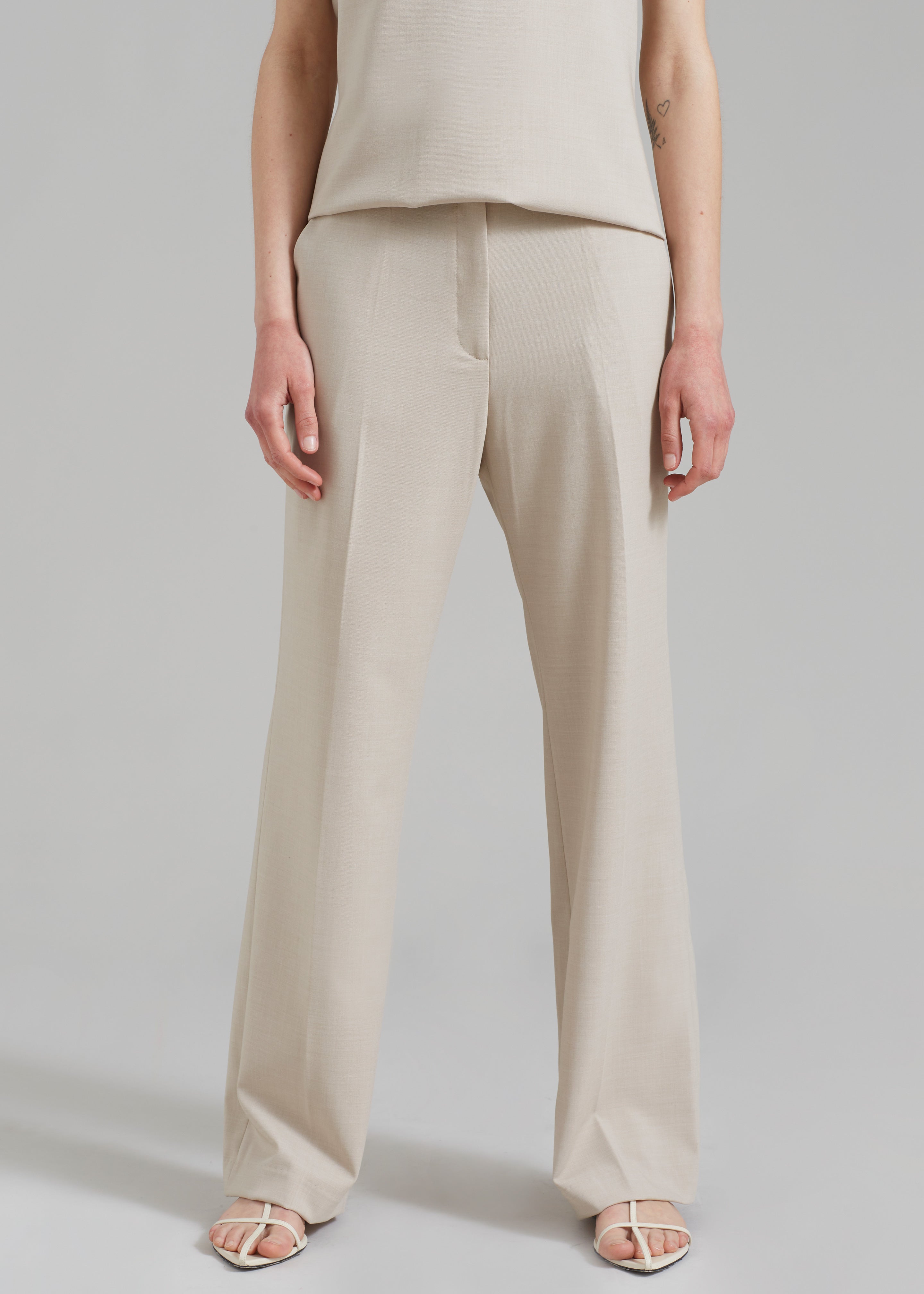 Kit Trousers - Beige - 2