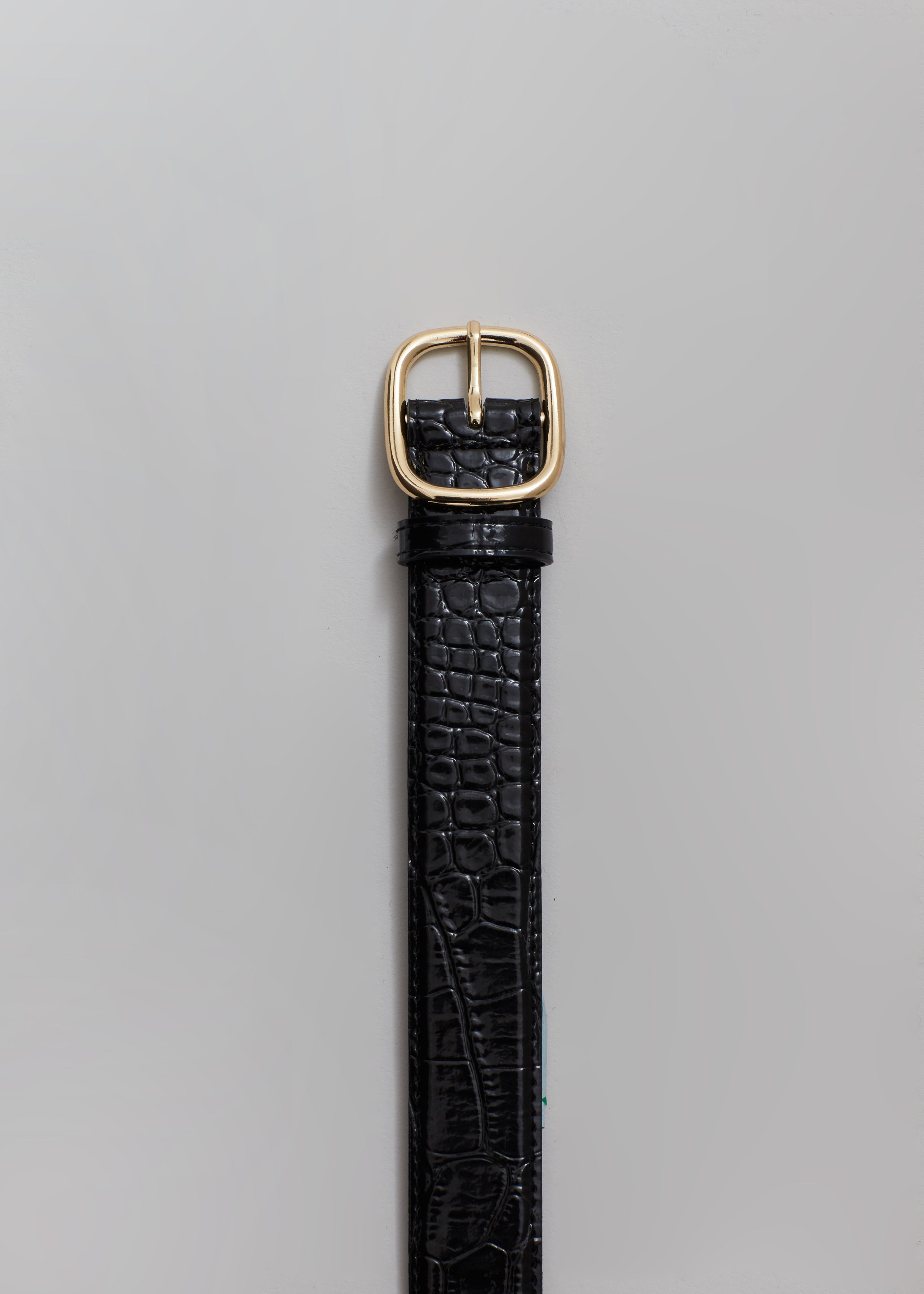 Kyron Croc-Effect Belt - Black - 3