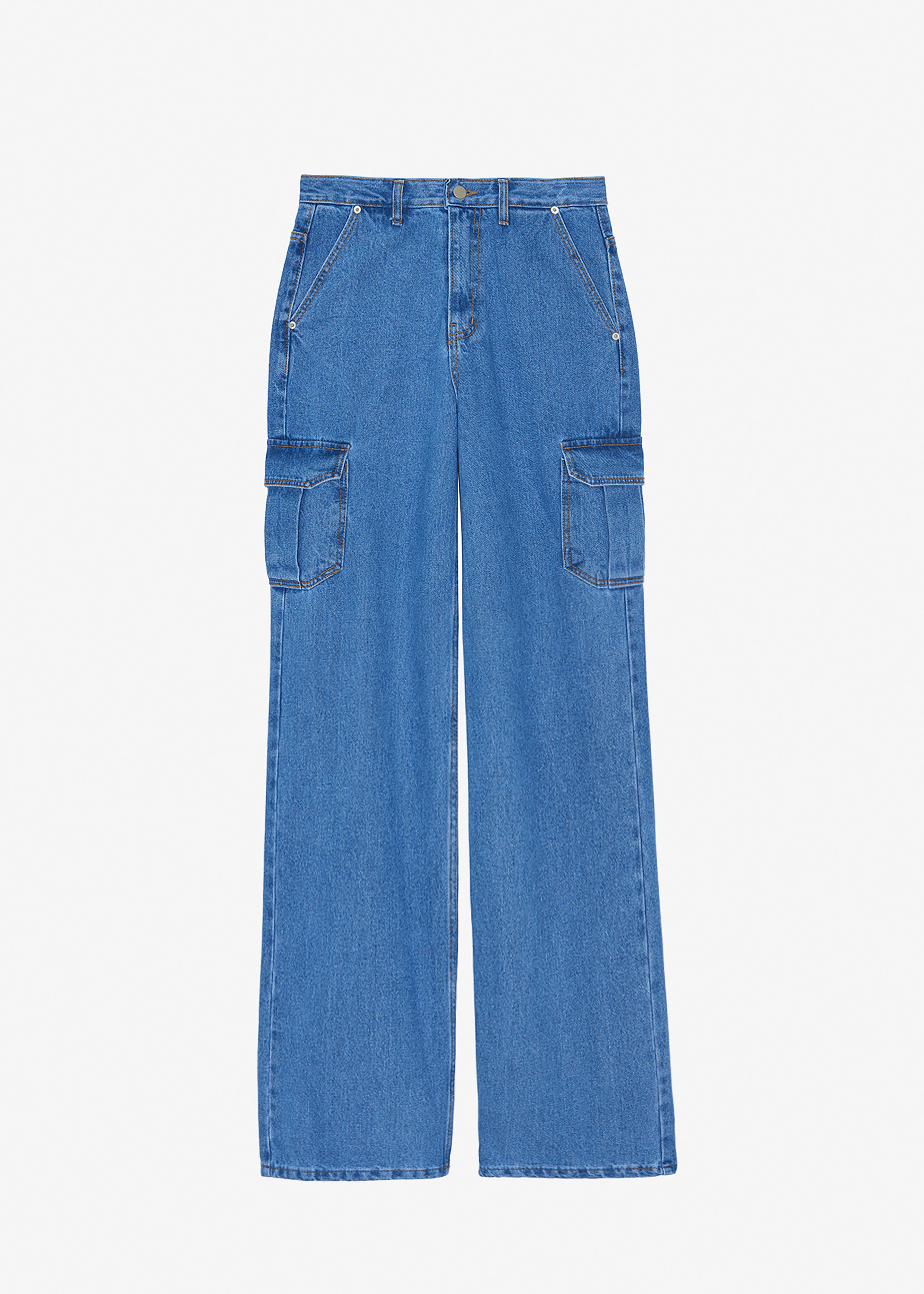 Kai Cargo Denim Pants - Blue Denim - 9