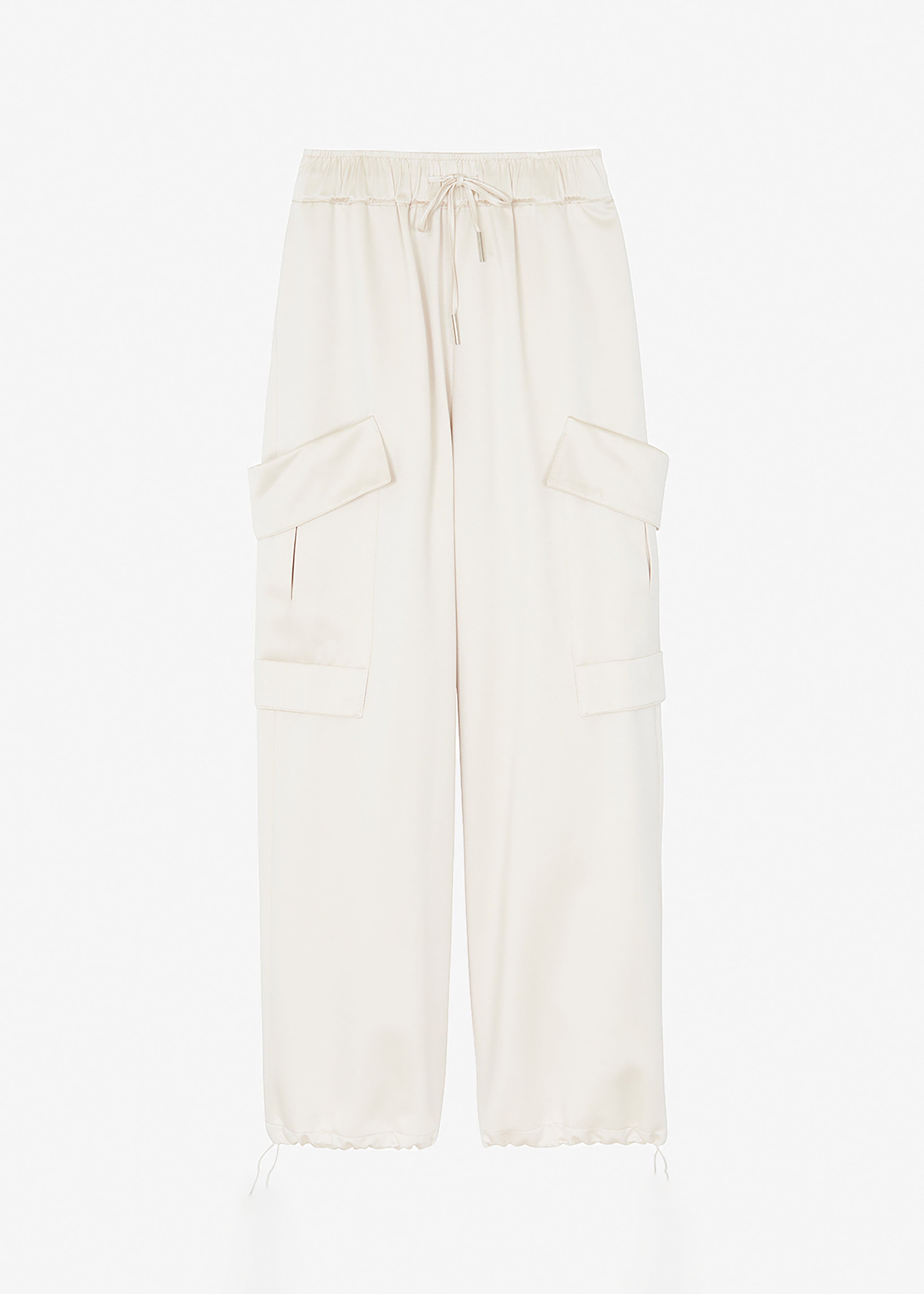 Kemp Silky Cargo Pants - Cream - 6