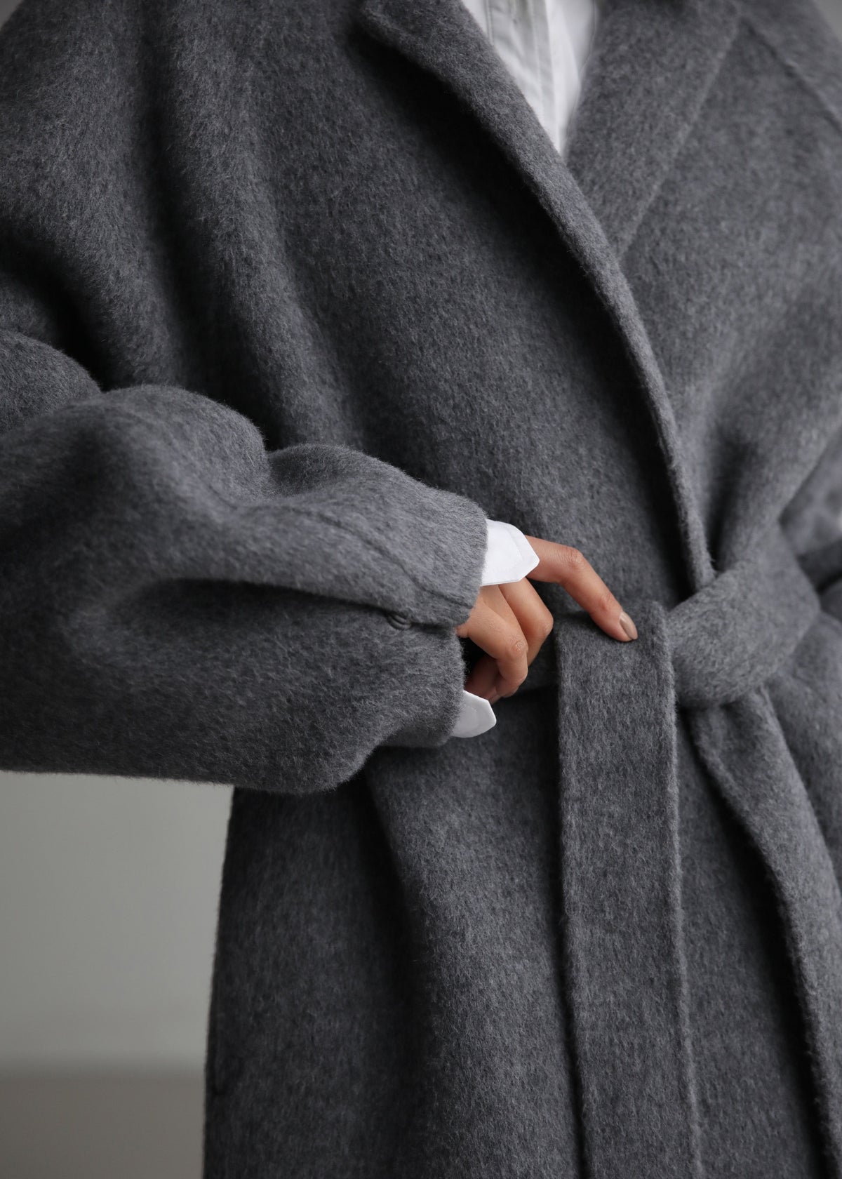 Leon Wool Coat - Grey - 3