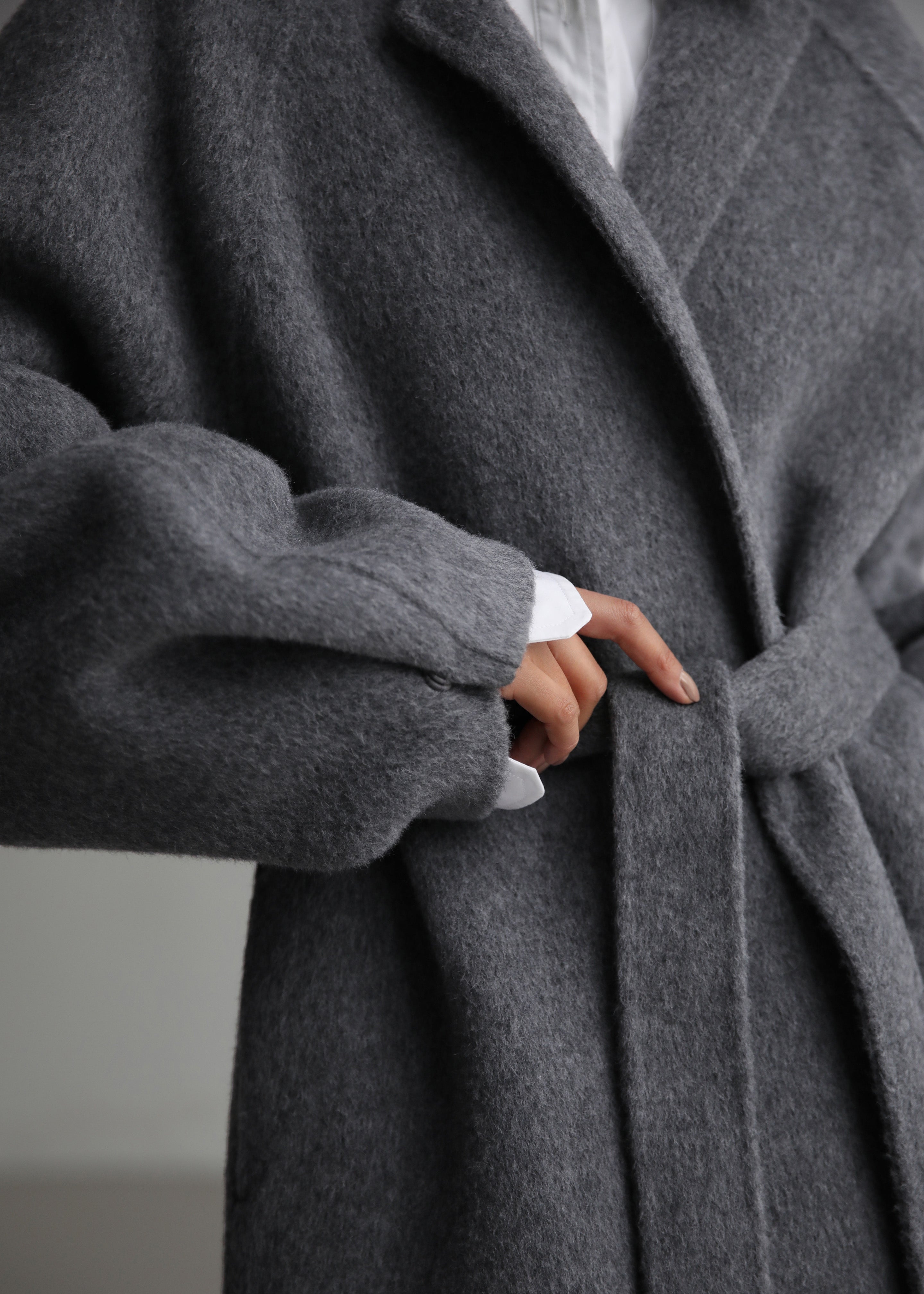 Leon Wool Coat - Grey - 3