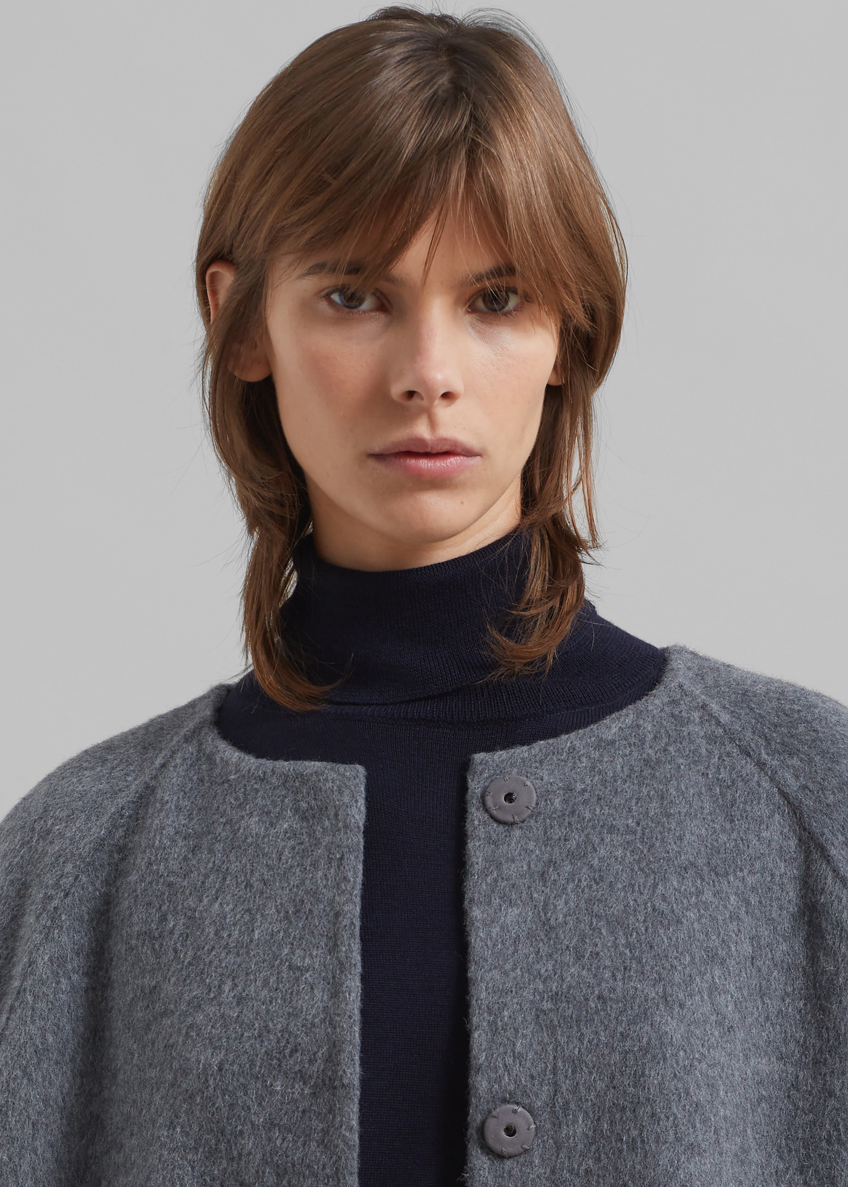 Leon Wool Coat - Grey - 10