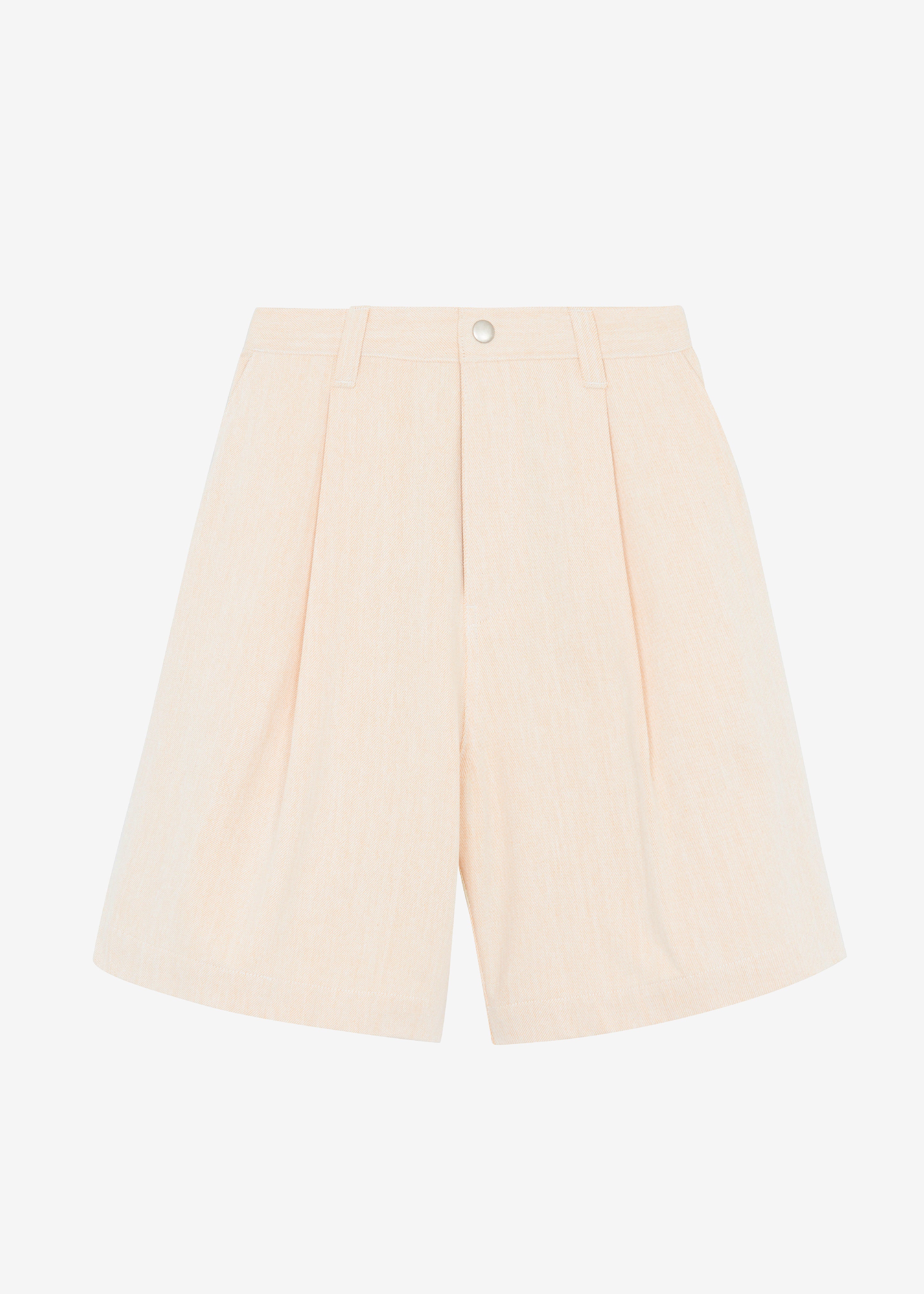Lou Denim Bermuda Shorts - Light Apricot - 8