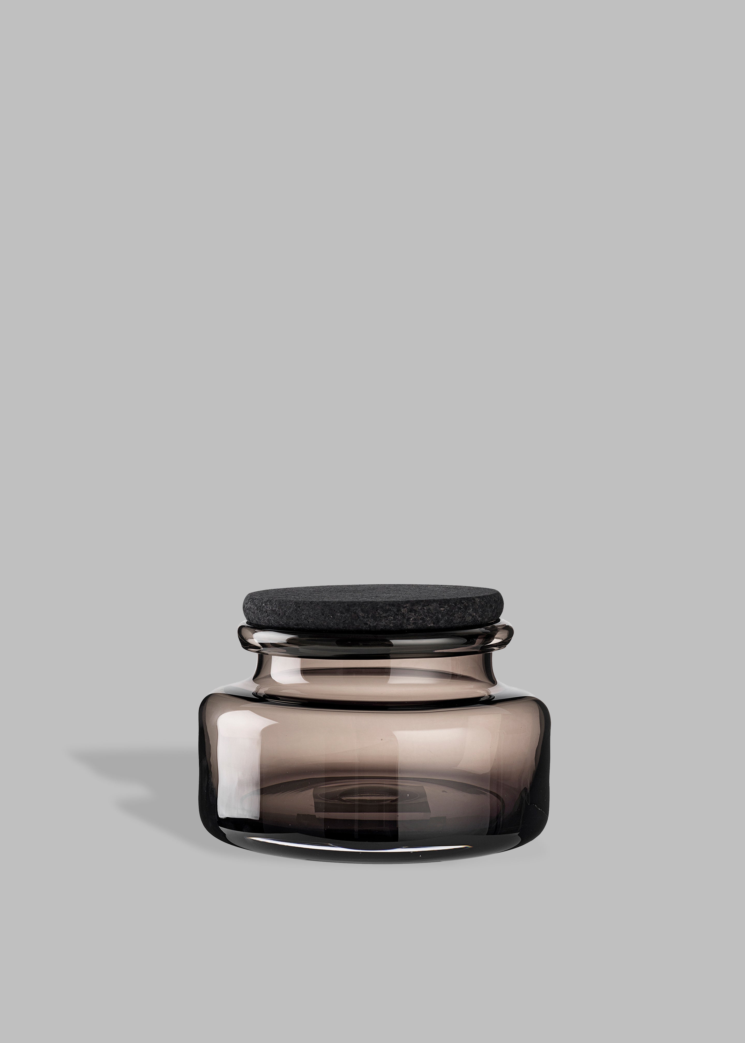 Louise Roe Viola Glass Container - Smoke - 3