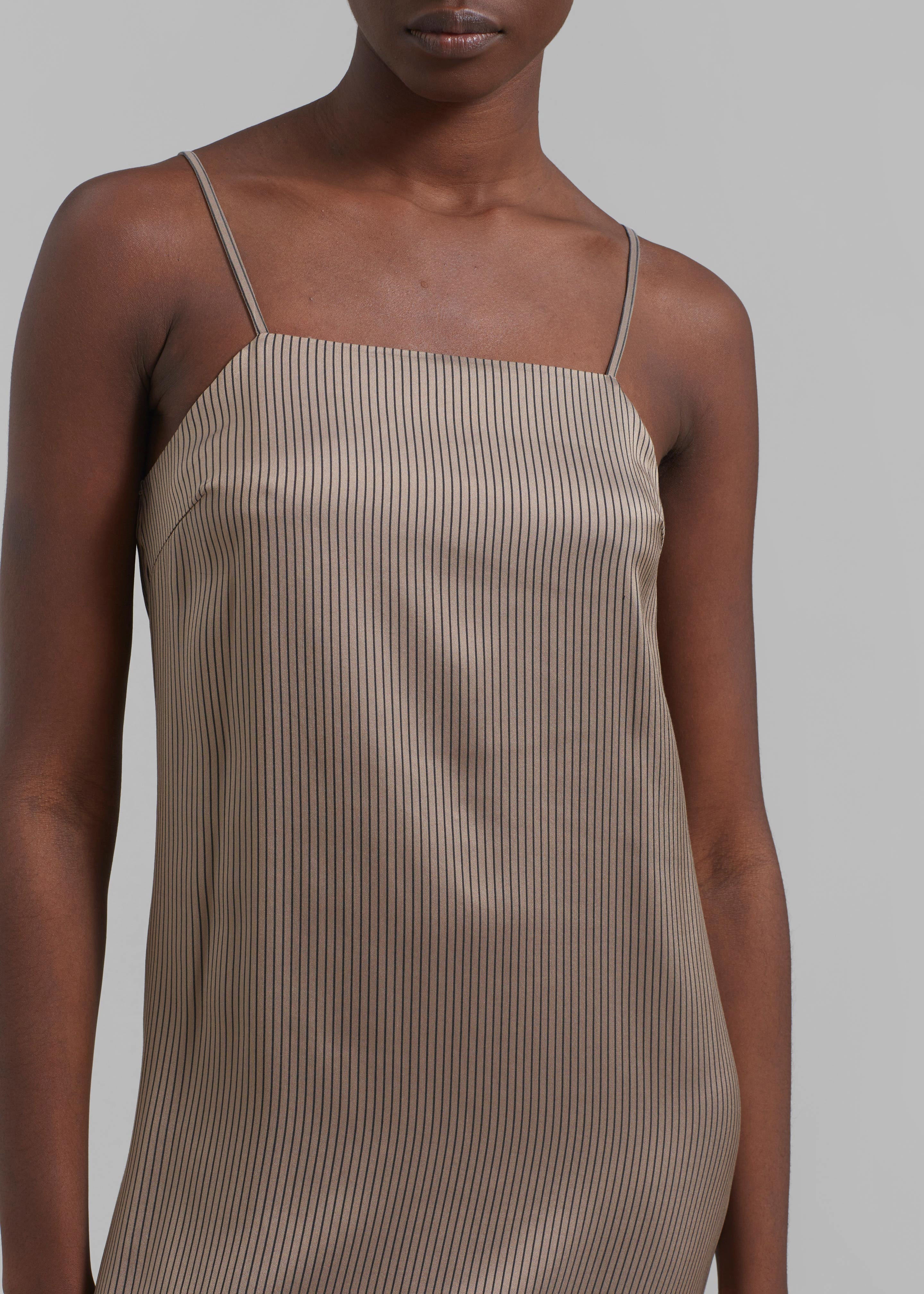 Loulou Studio Arja Long Dress - Brown/Black - 4