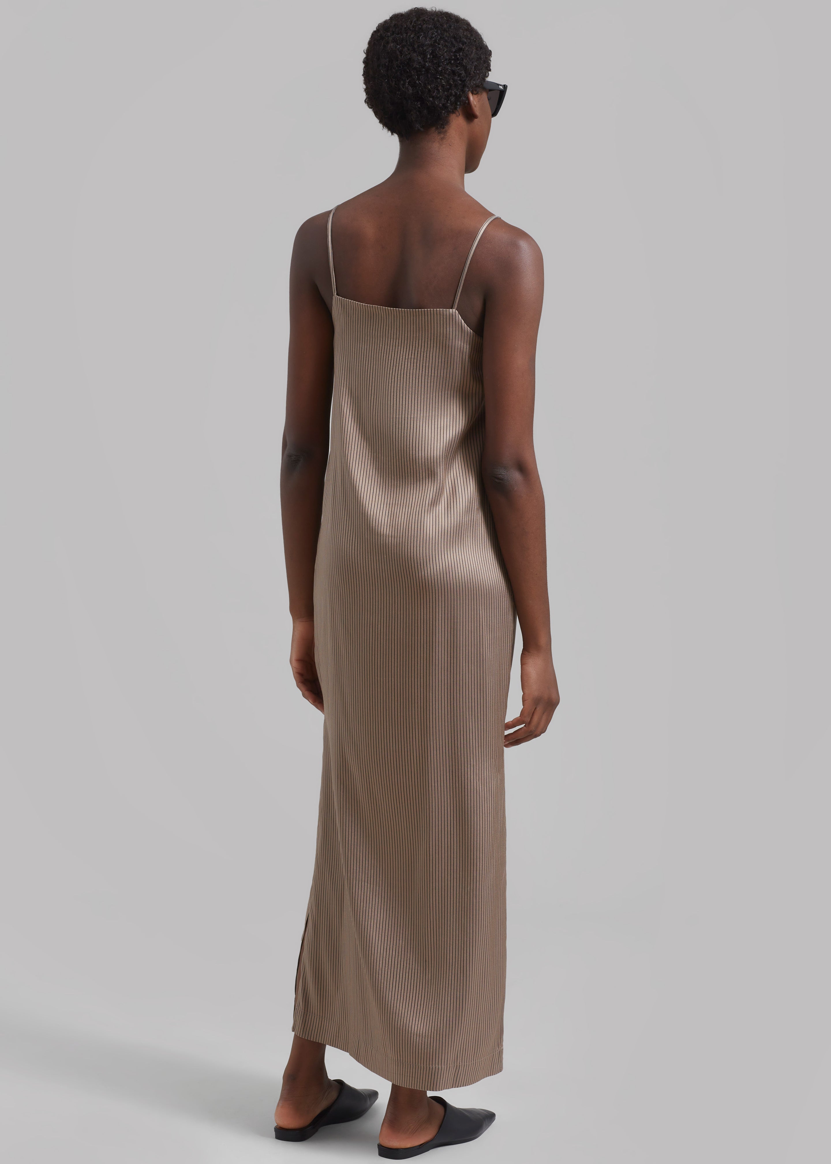 Loulou Studio Arja Long Dress - Brown/Black - 6