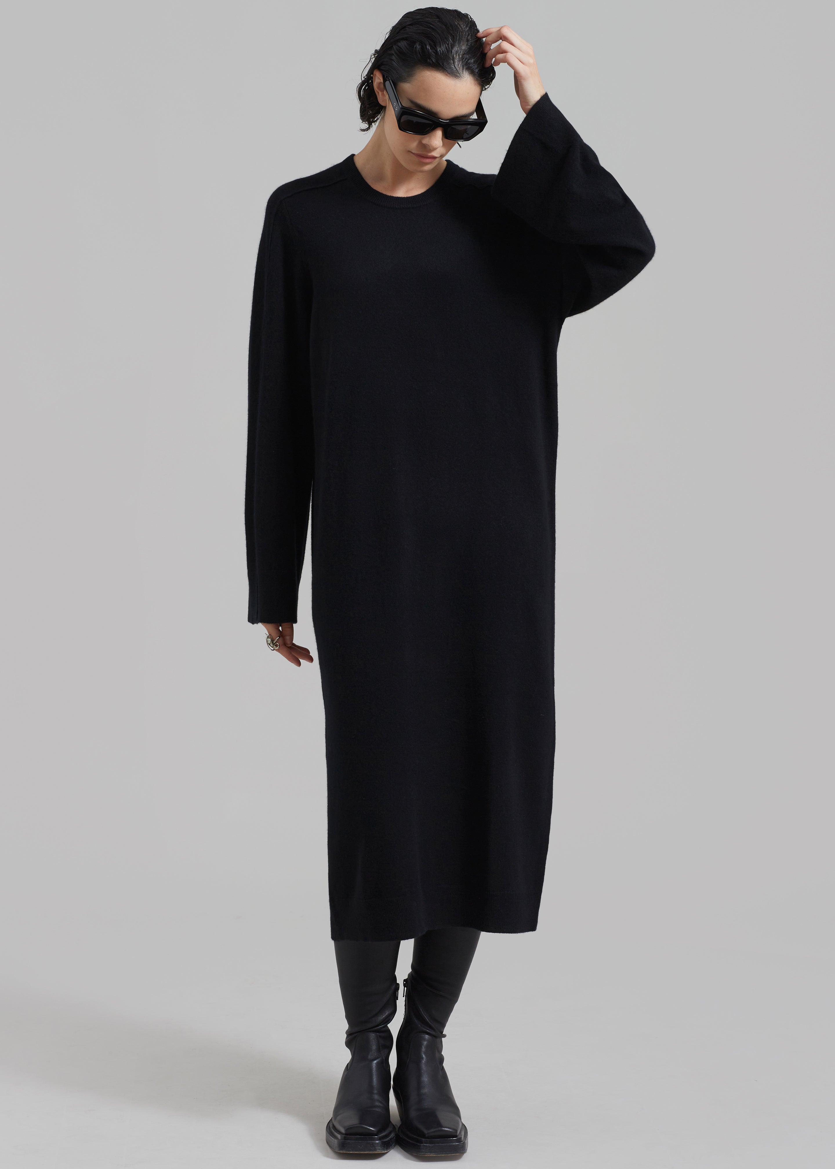 Loulou Studio Long Esna Dress - Black - 3