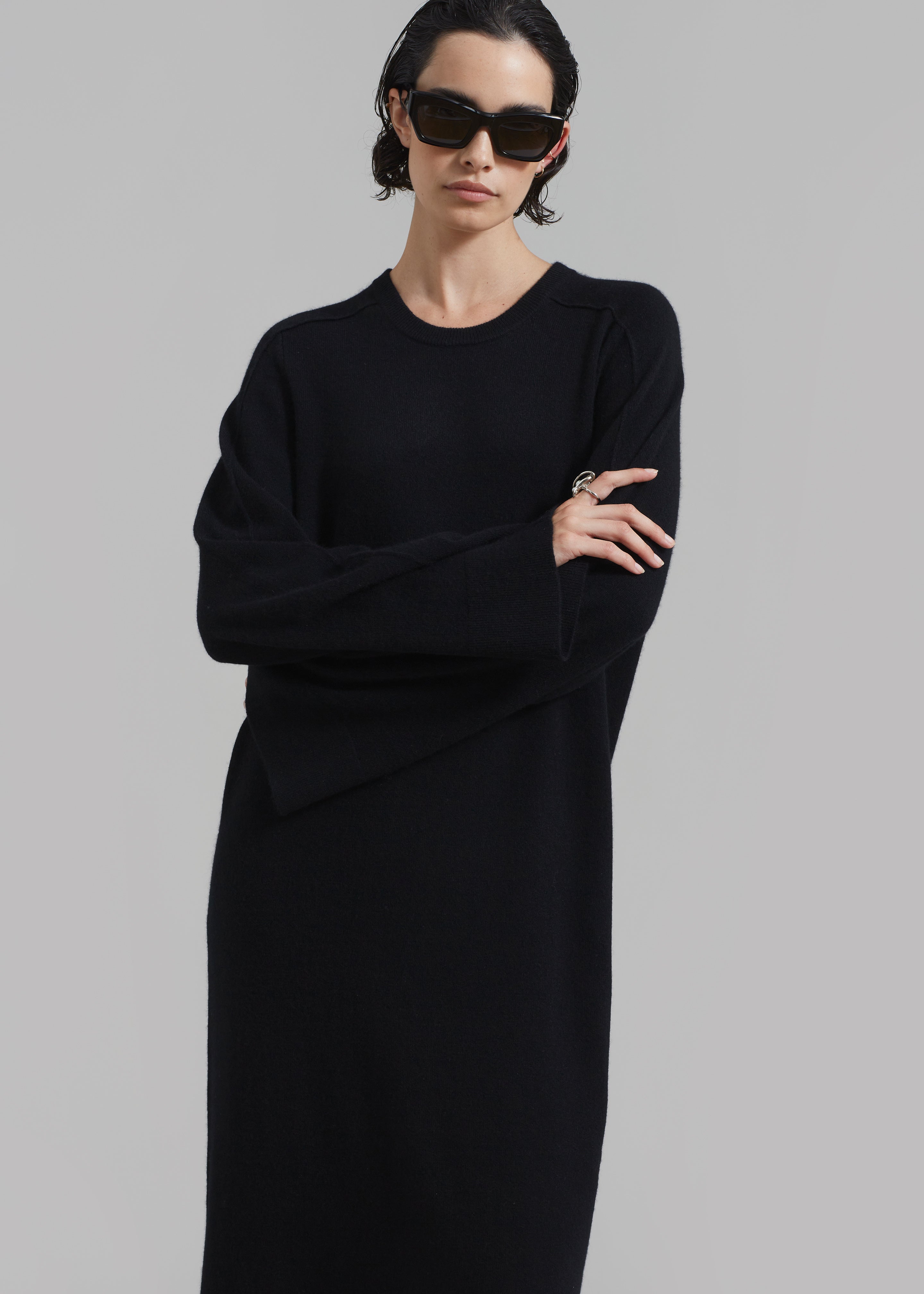 Loulou Studio Long Esna Dress - Black - 5