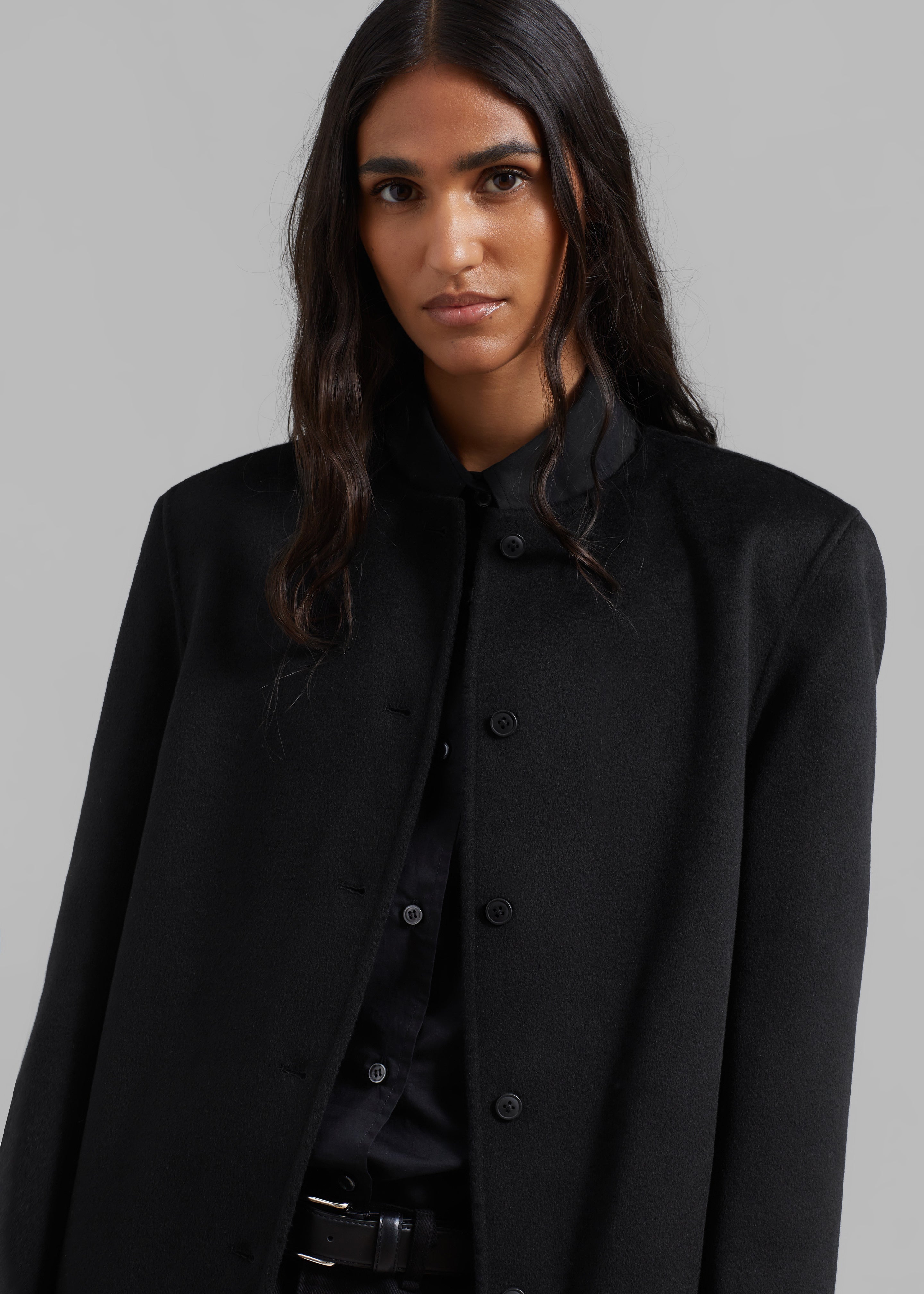 Loulou Studio Martil Long Coat - Black - 6
