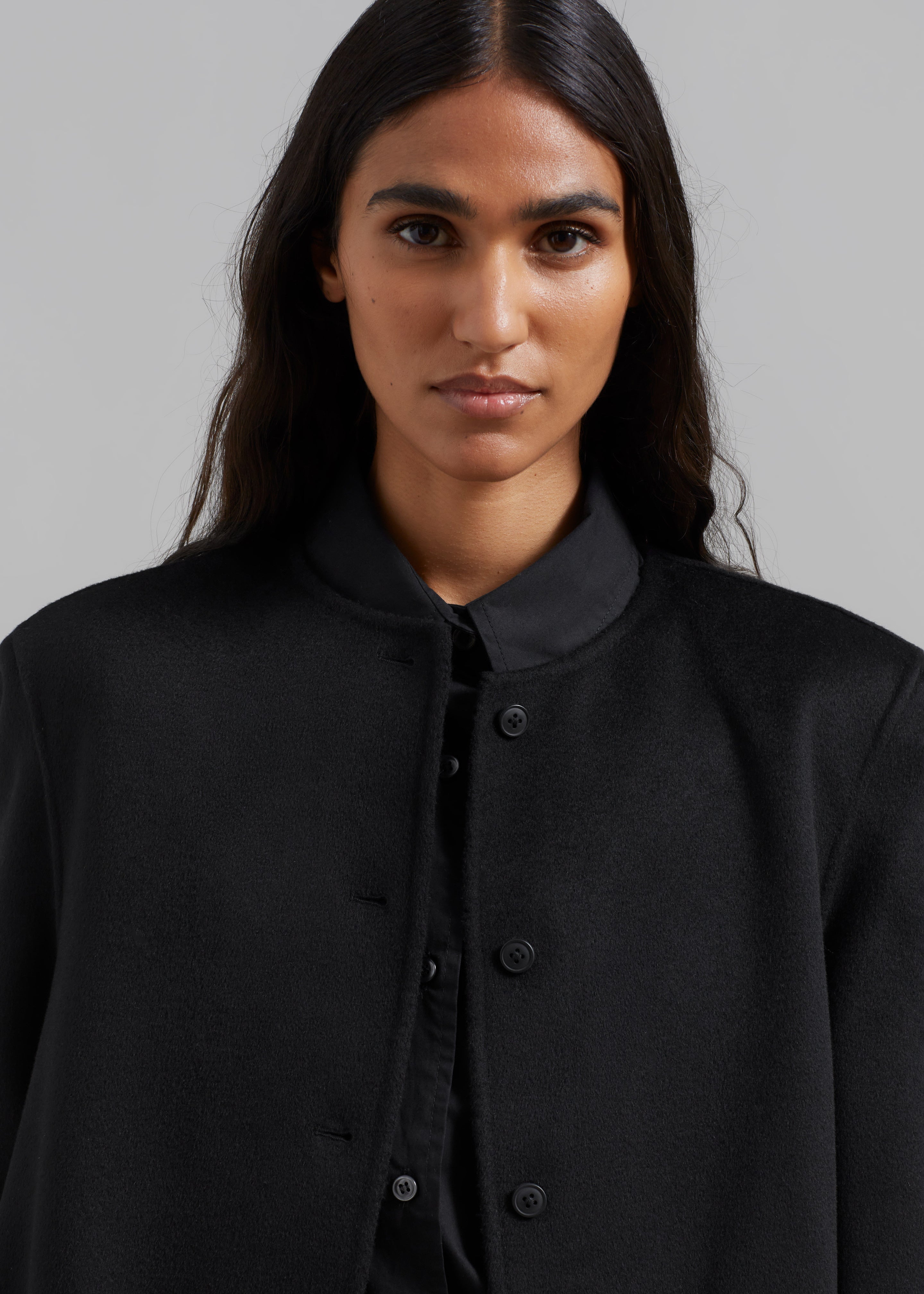 Loulou Studio Martil Long Coat - Black - 4