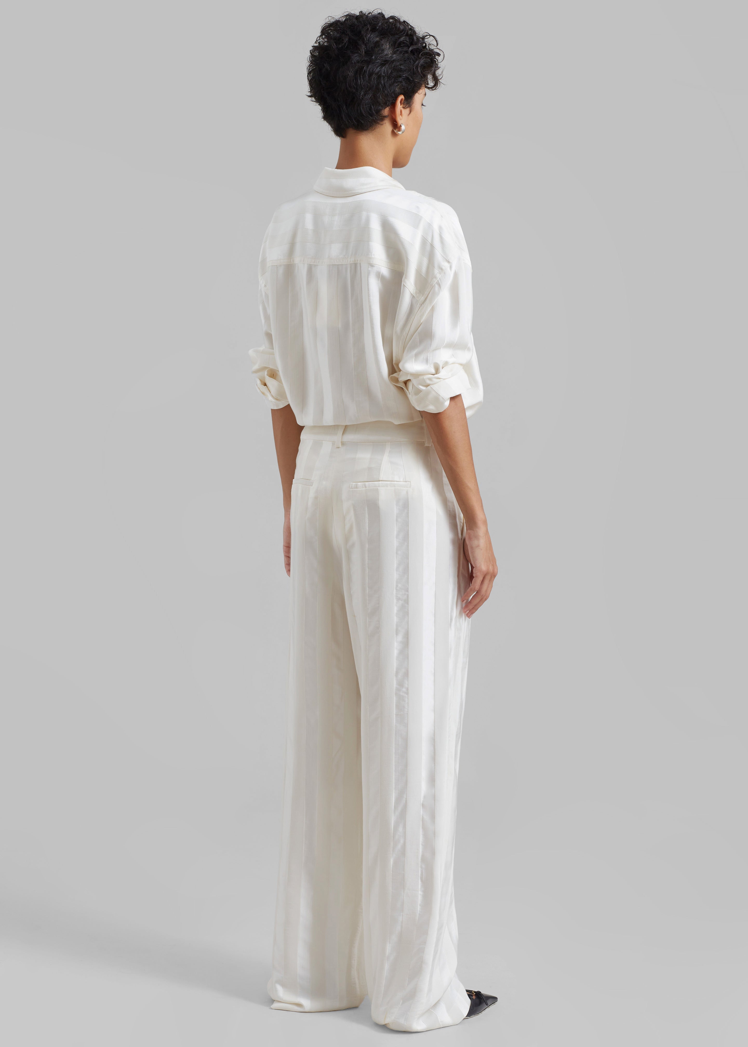 Loulou Studio Siaro Wide Leg Pants - Ivory - 7