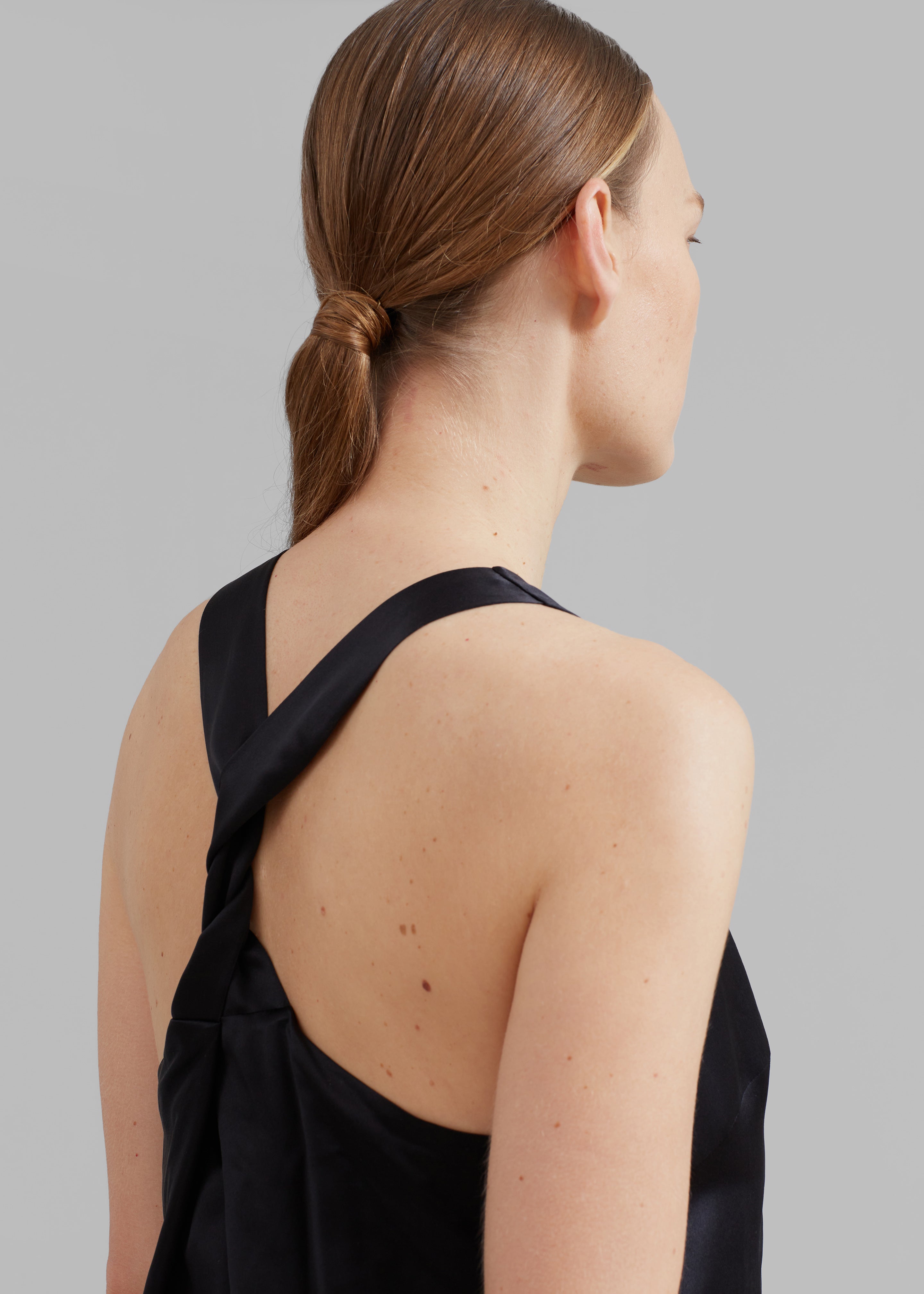 Loulou Studio Estor Silk Tank Top - Black - 2