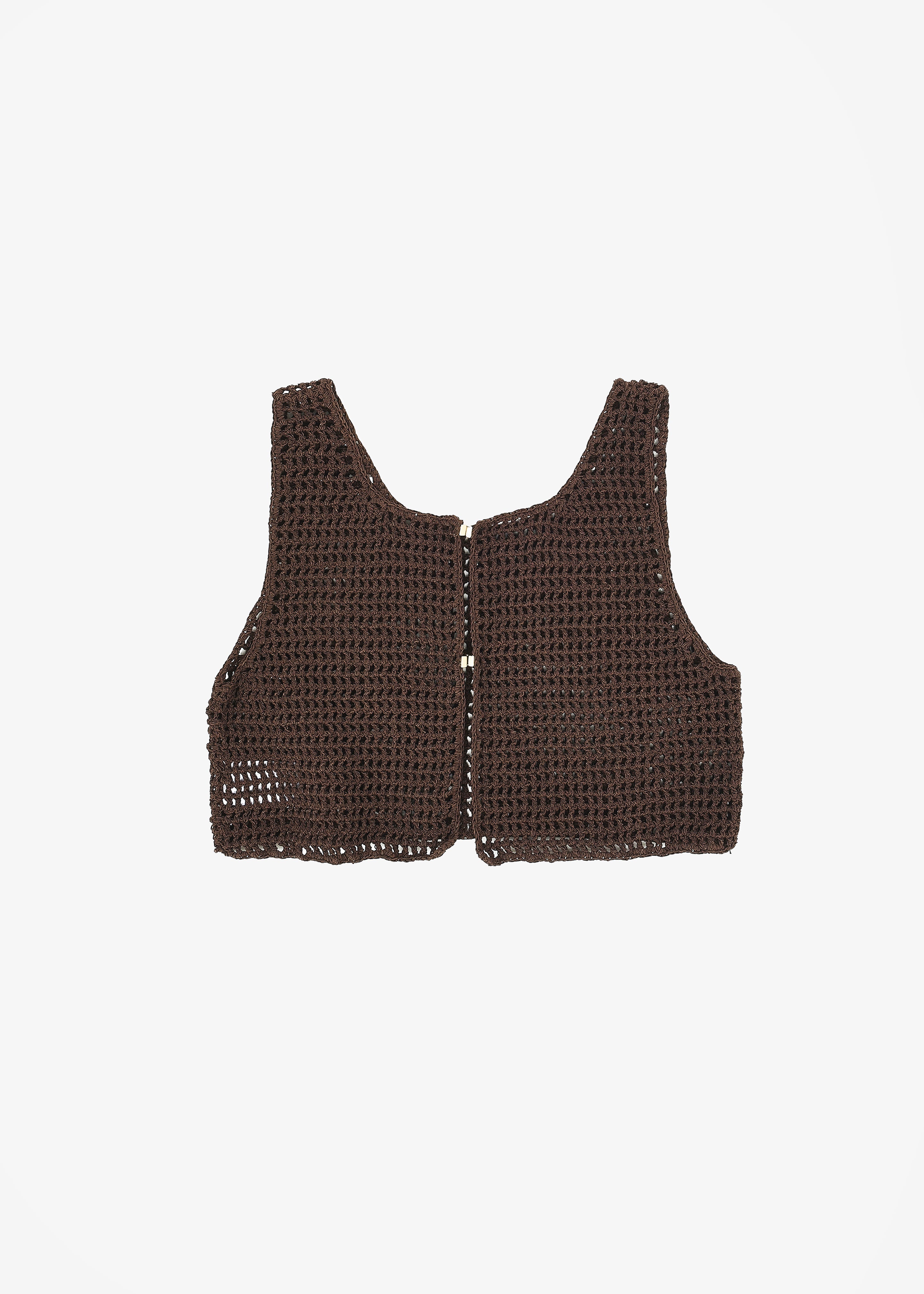 Low Classic Handmade 2-Way Knit Top - Brown - 8