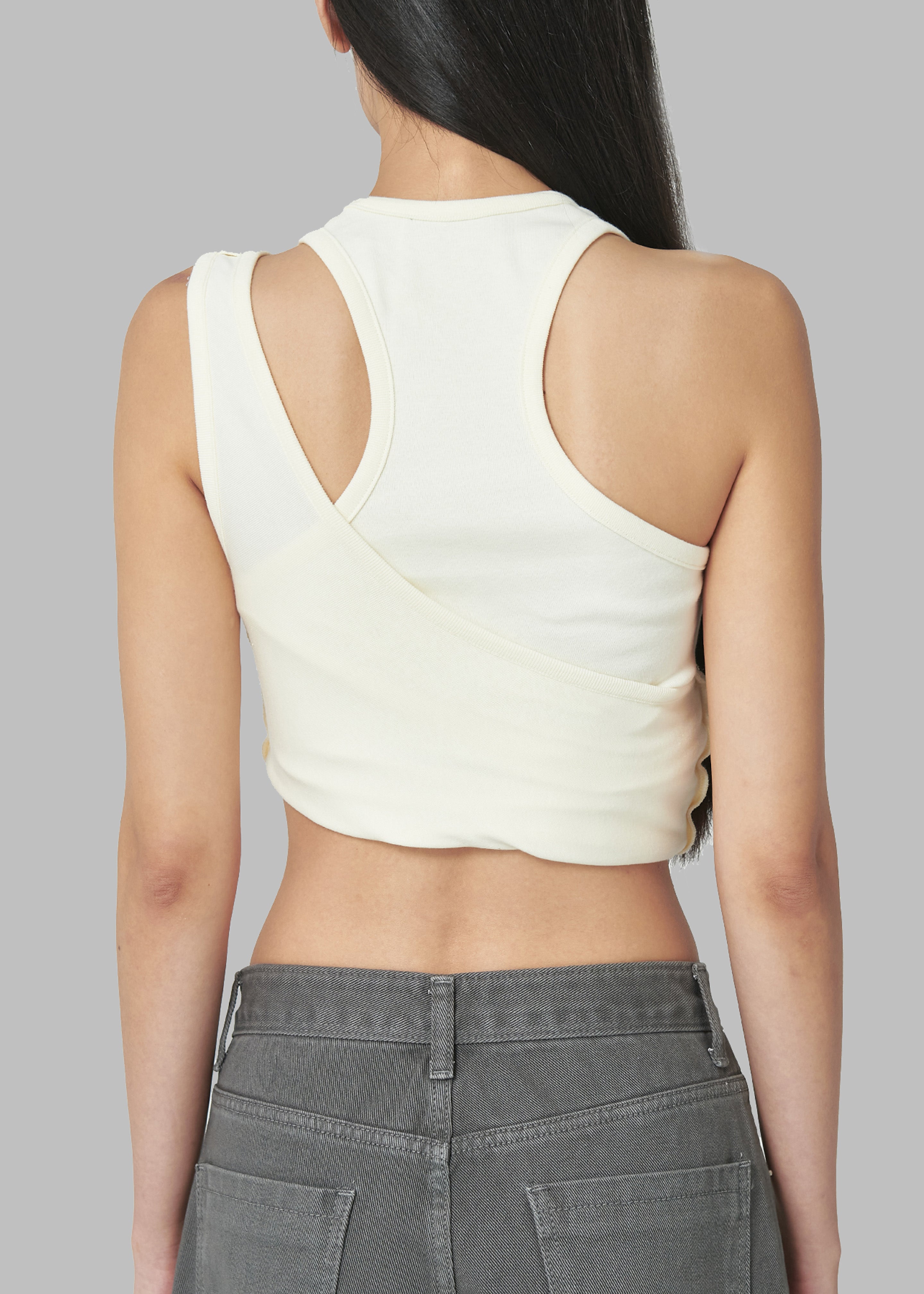 Low Classic Hole Point Top - Cream - 4