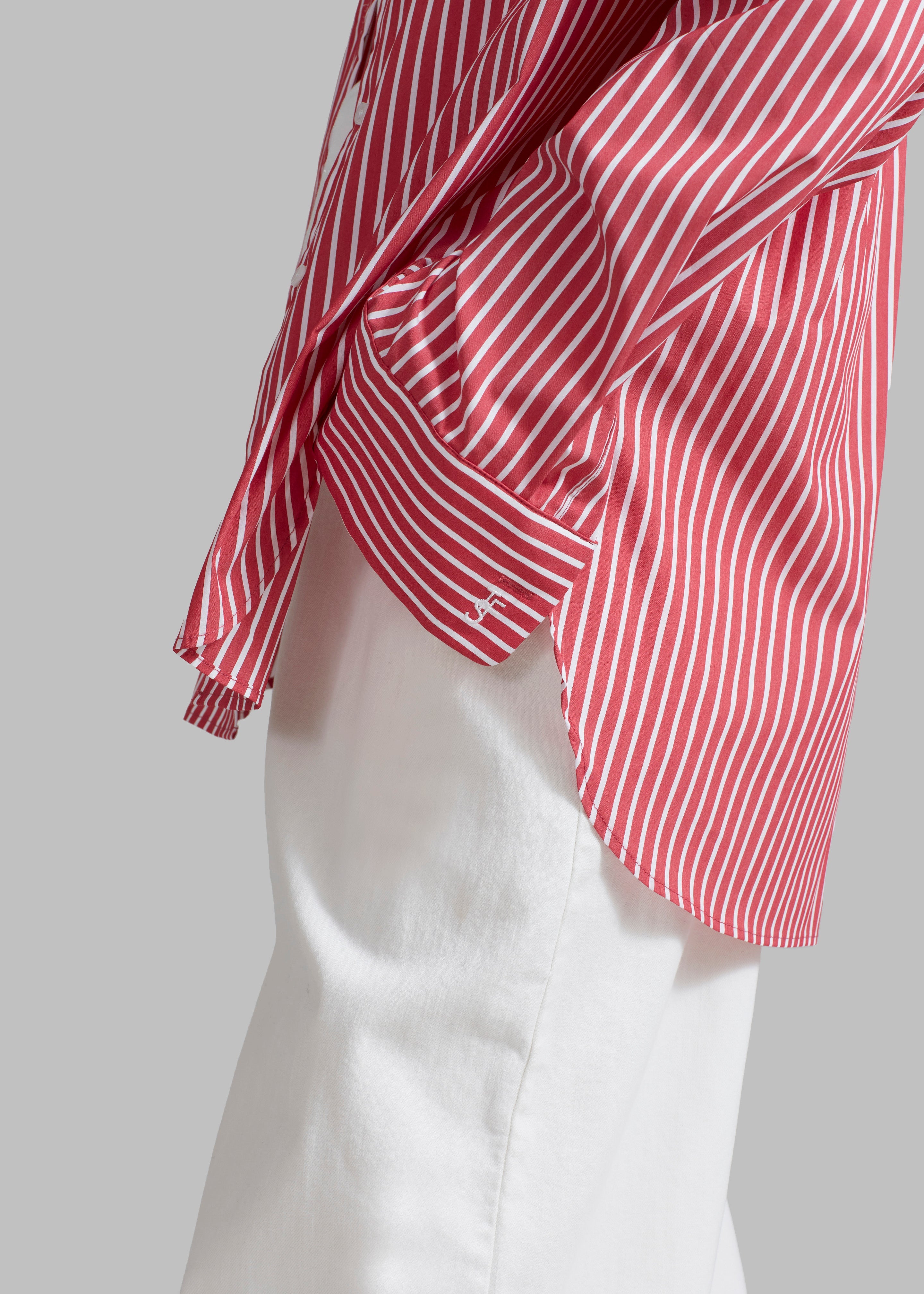 Lui Thin Stripe Shirt - Red Stripe - 2