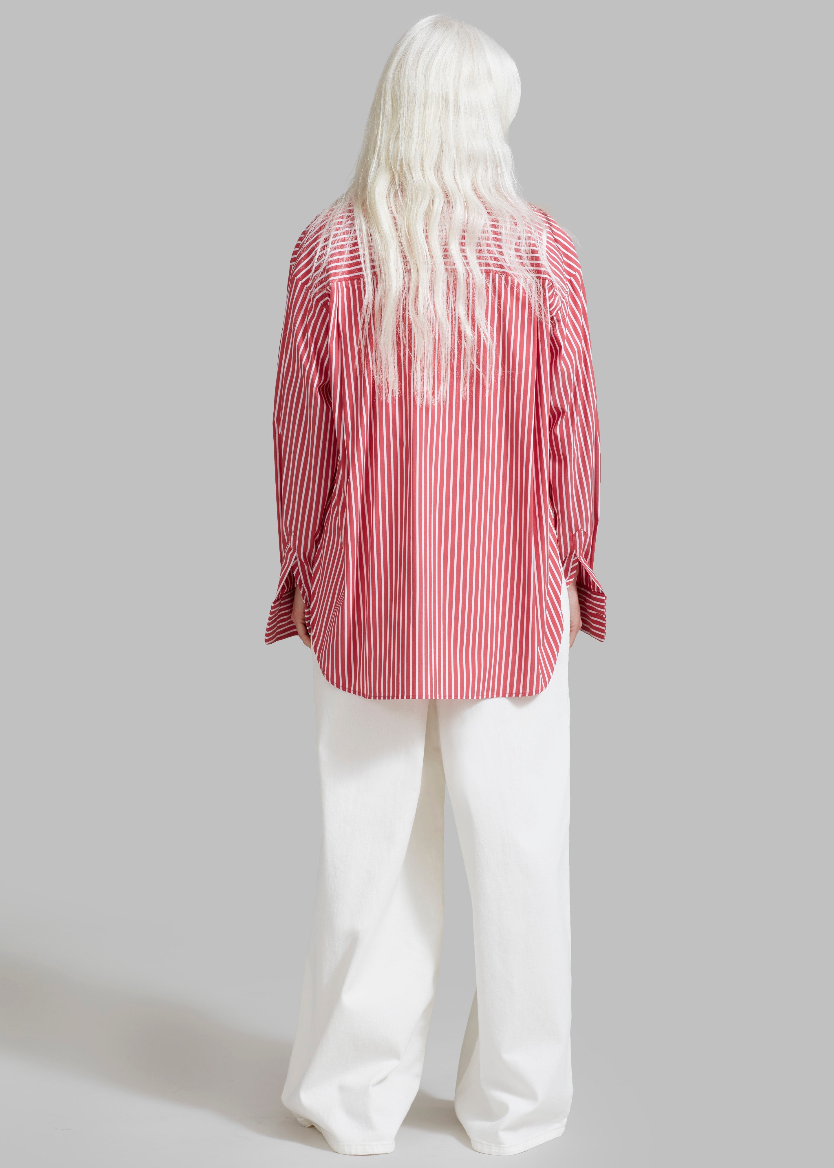 Lui Thin Stripe Shirt - Red Stripe - 6