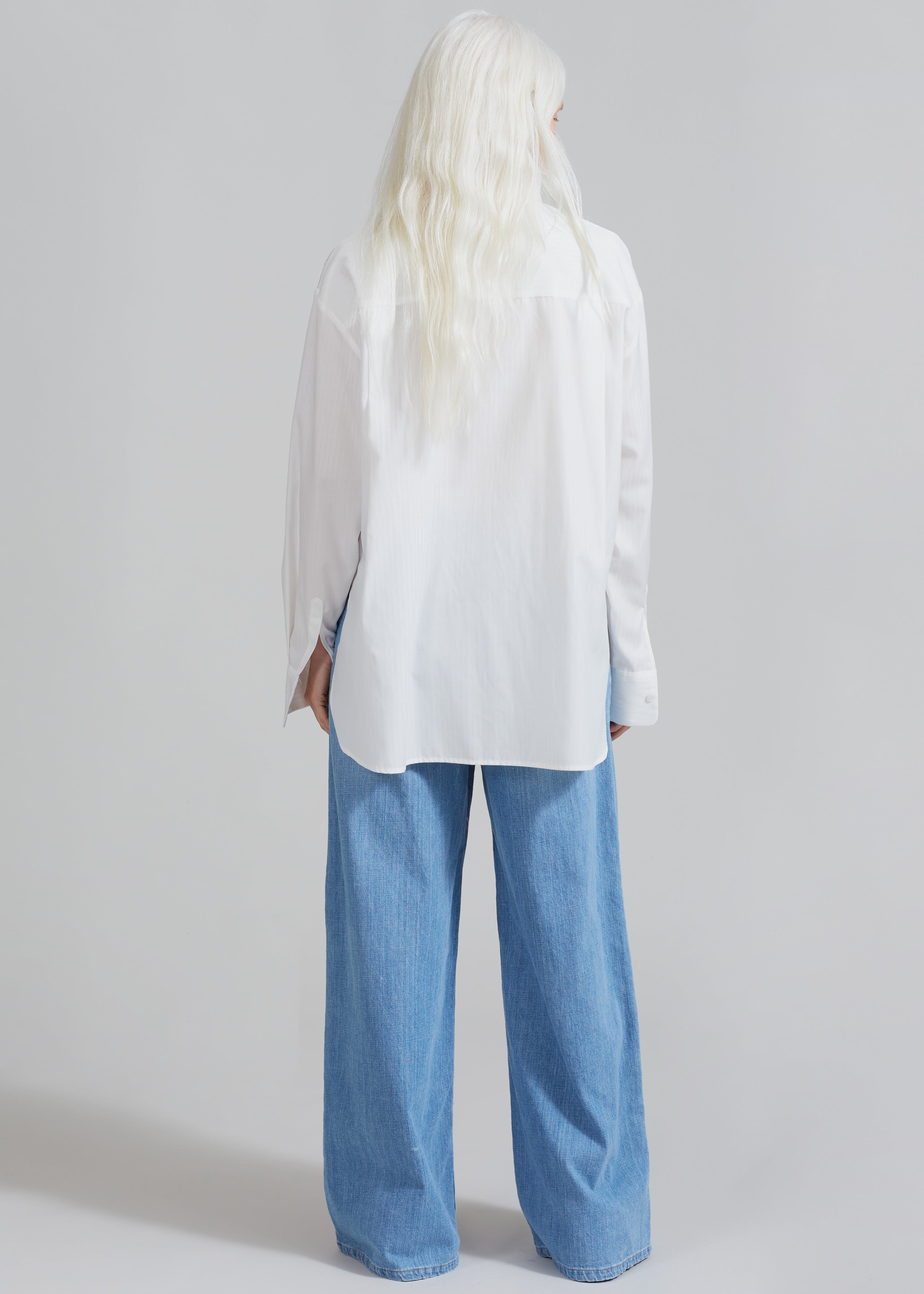 Lui White Shirt - White Stripe - 8