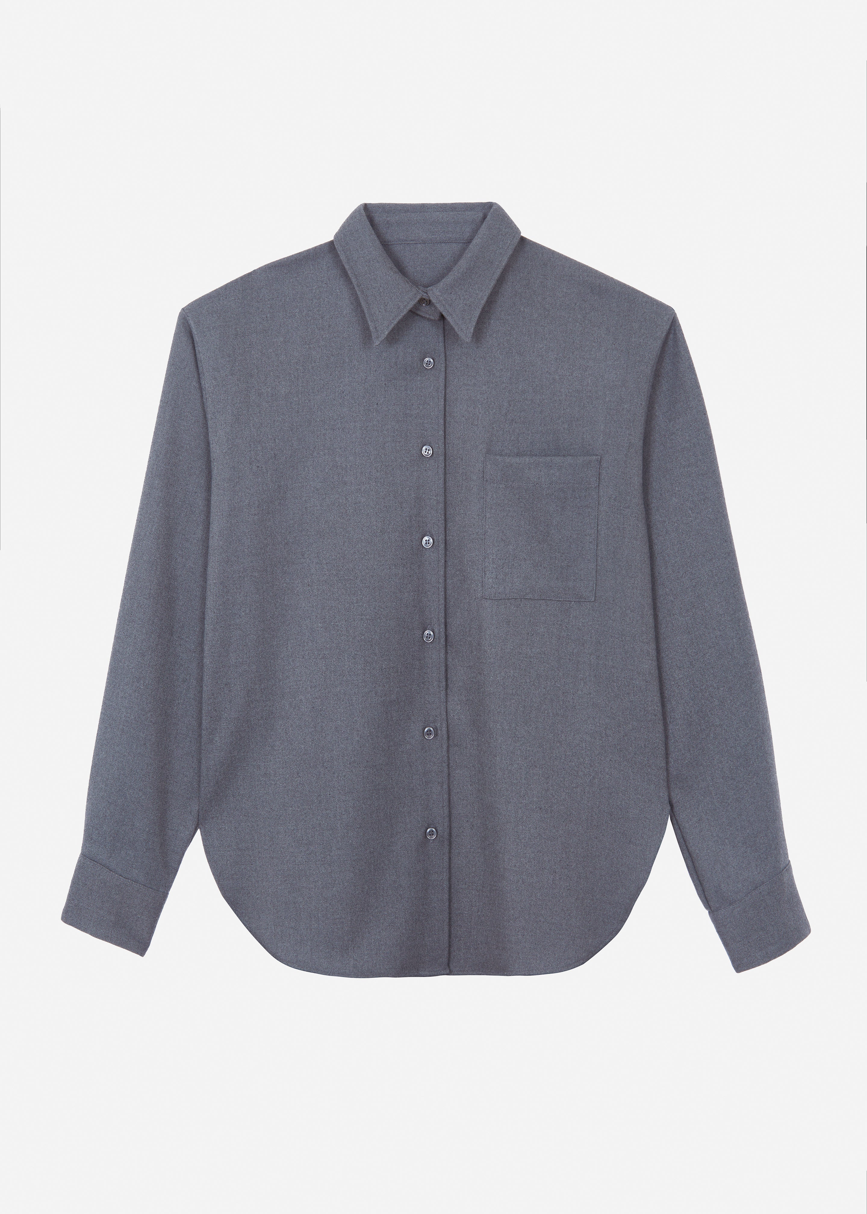 Lui Midweight Shirt - Grey - 8