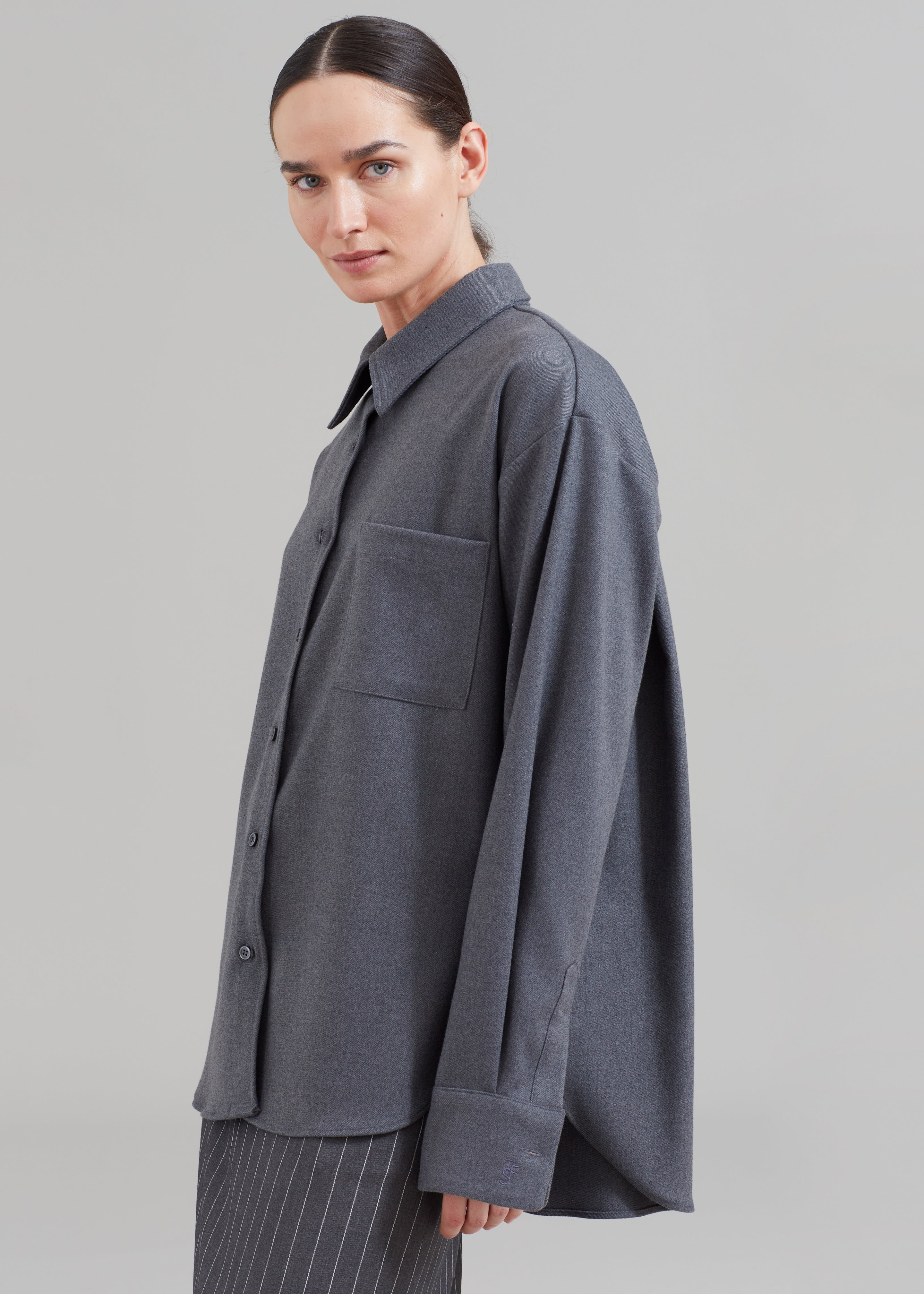Lui Midweight Shirt - Grey - 6