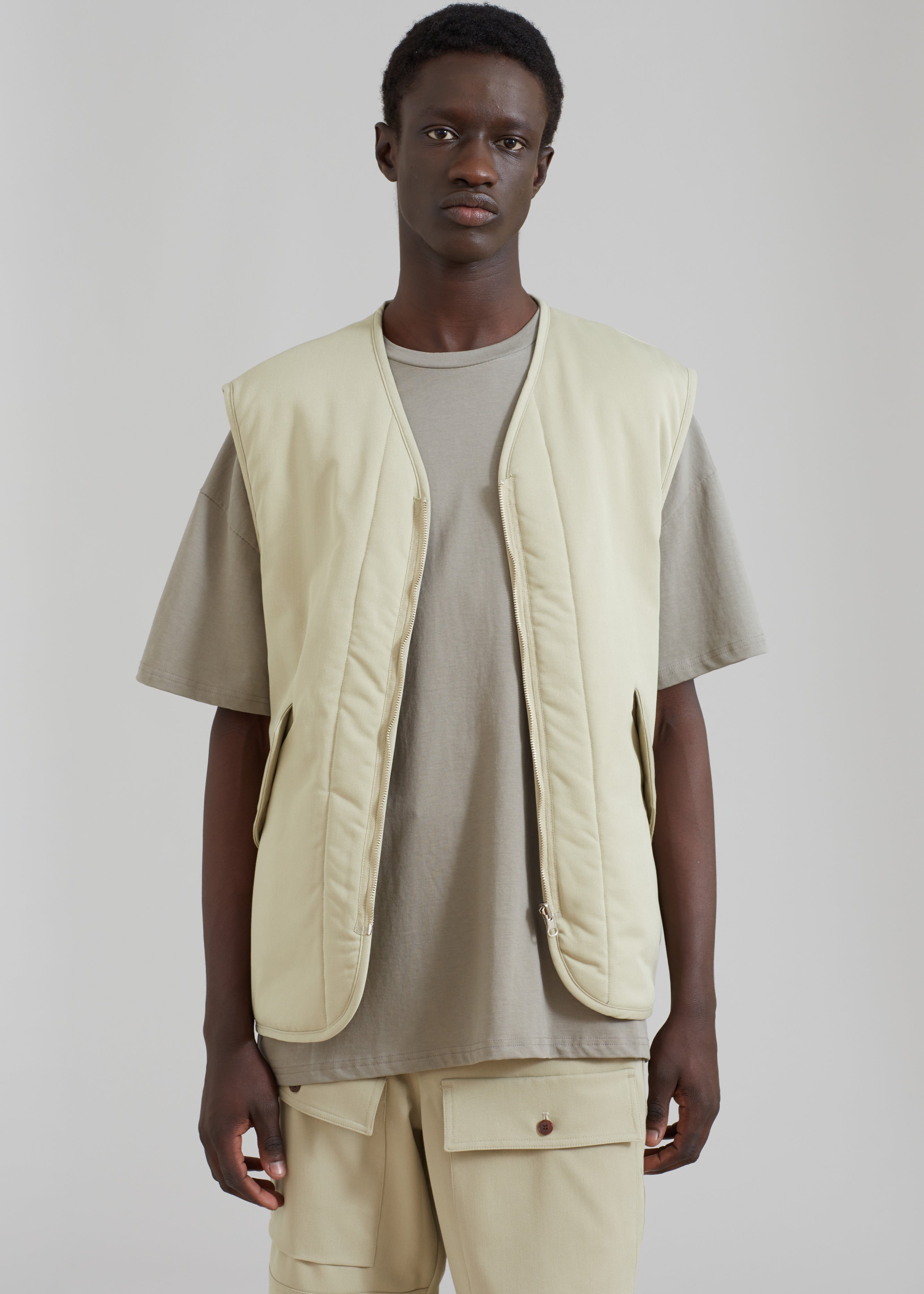 Lant Reversible Vest - Slate Green - 5