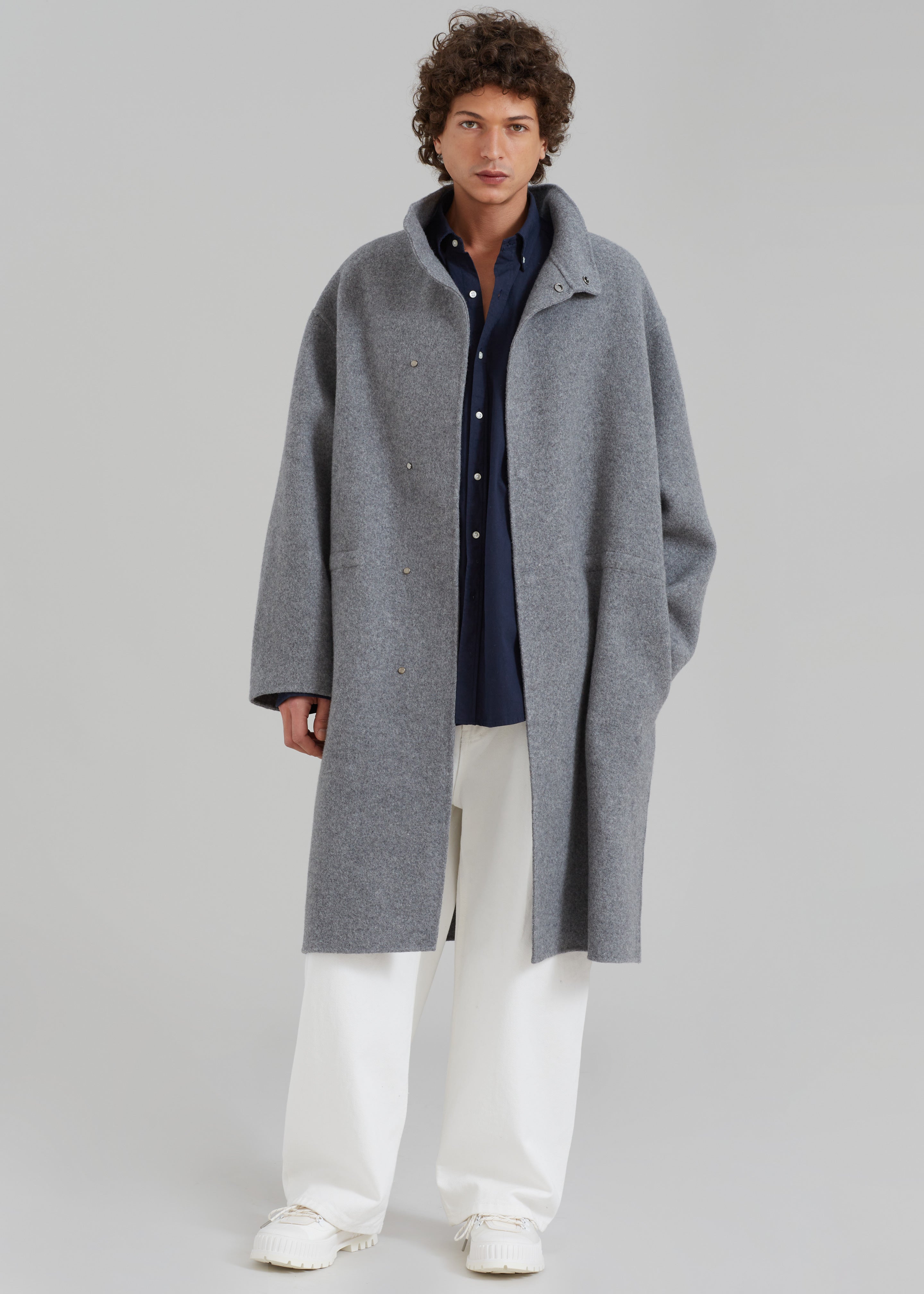 Lawson Coat - Grey Melange - 8
