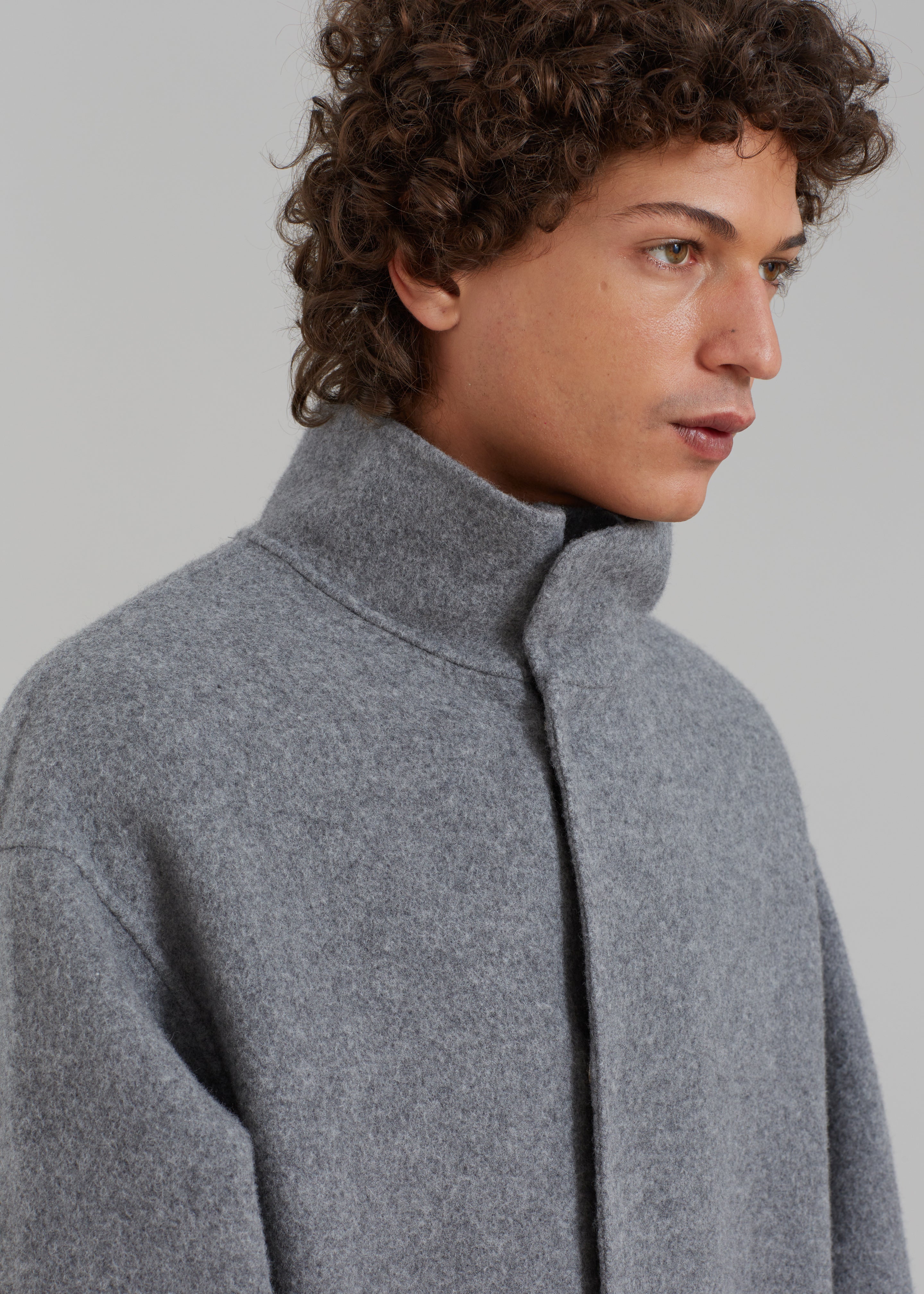 Lawson Coat - Grey Melange - 7