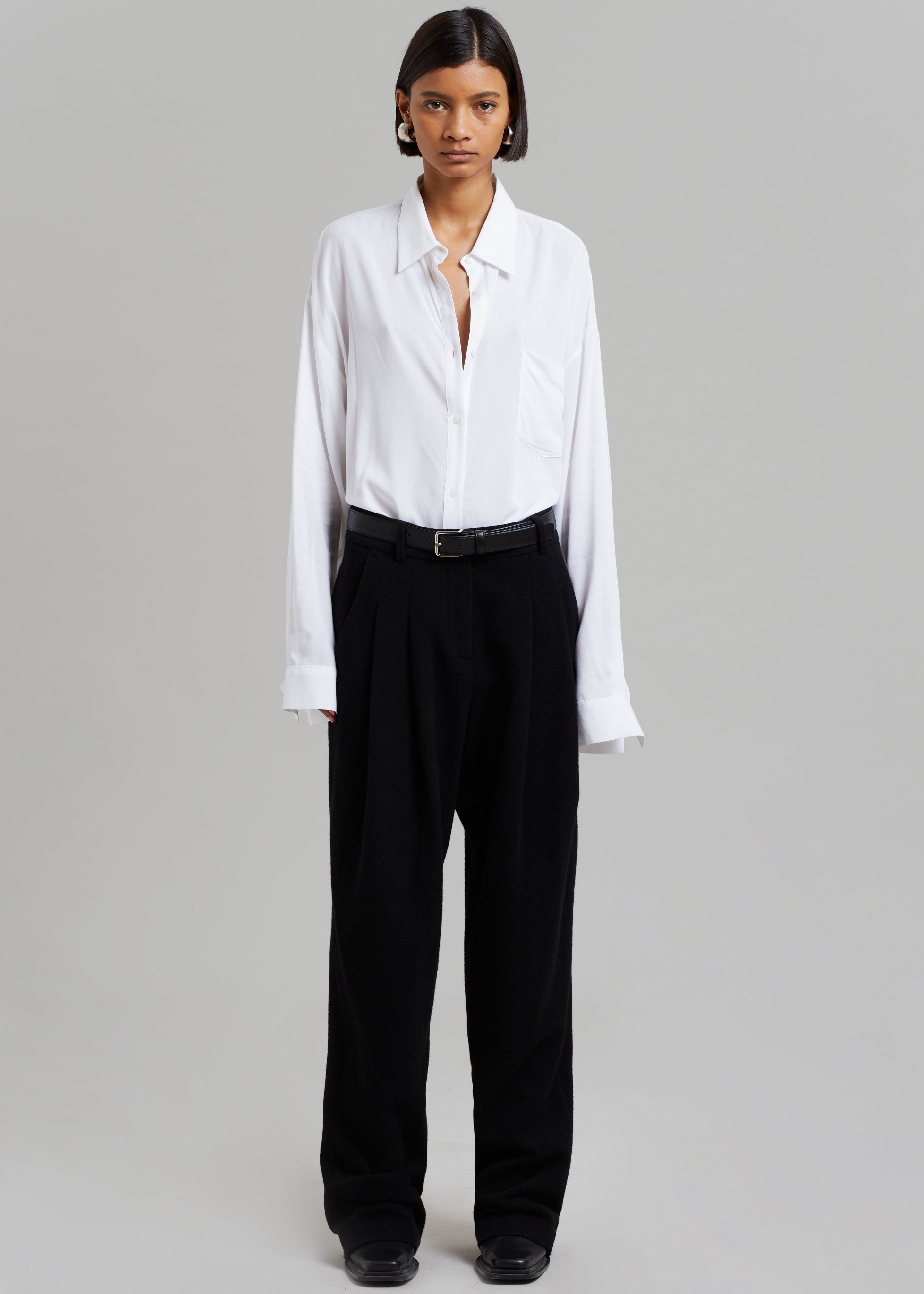 Layton Wool Suit Pants - Black - 7