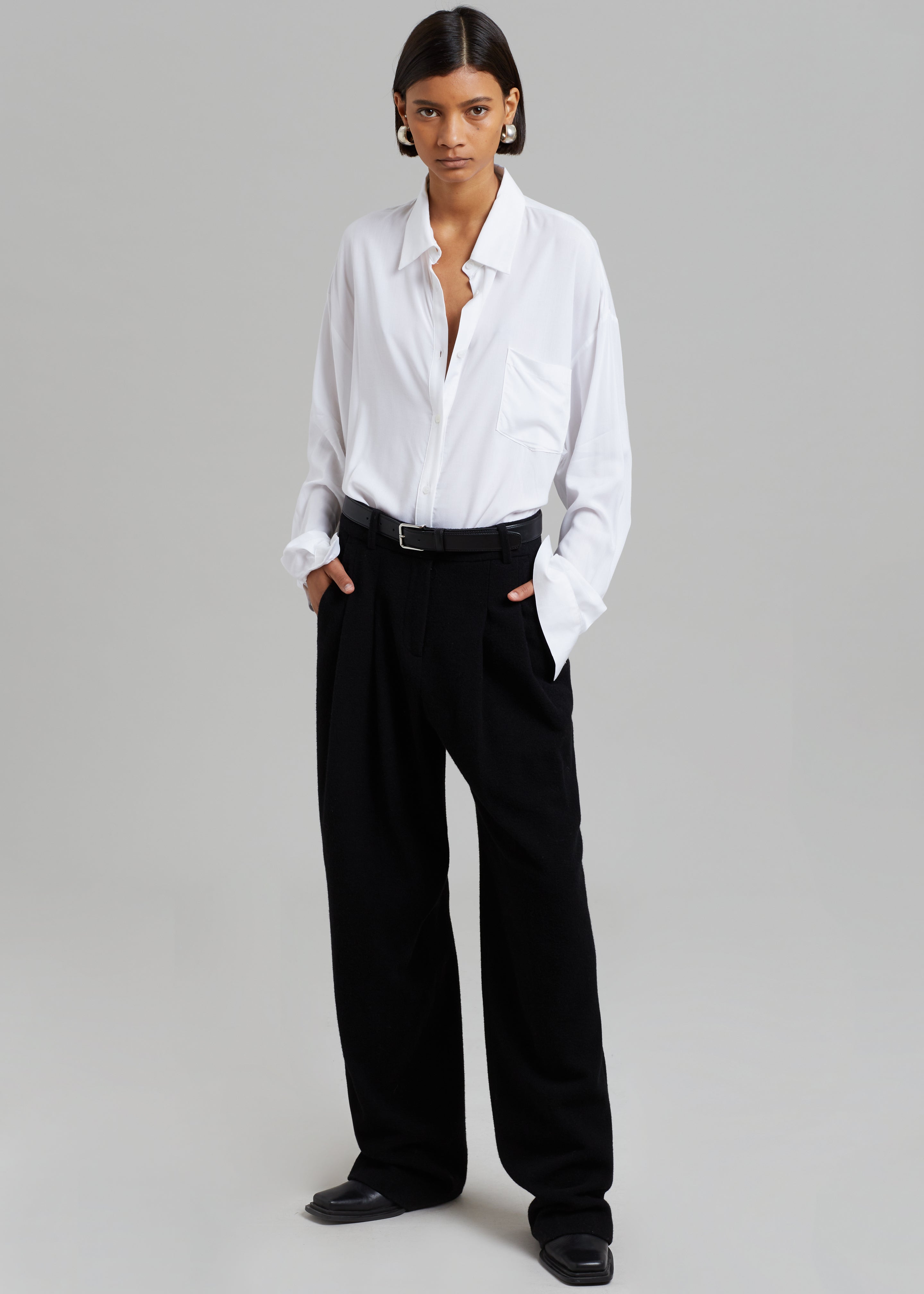 Layton Wool Suit Pants - Black - 8