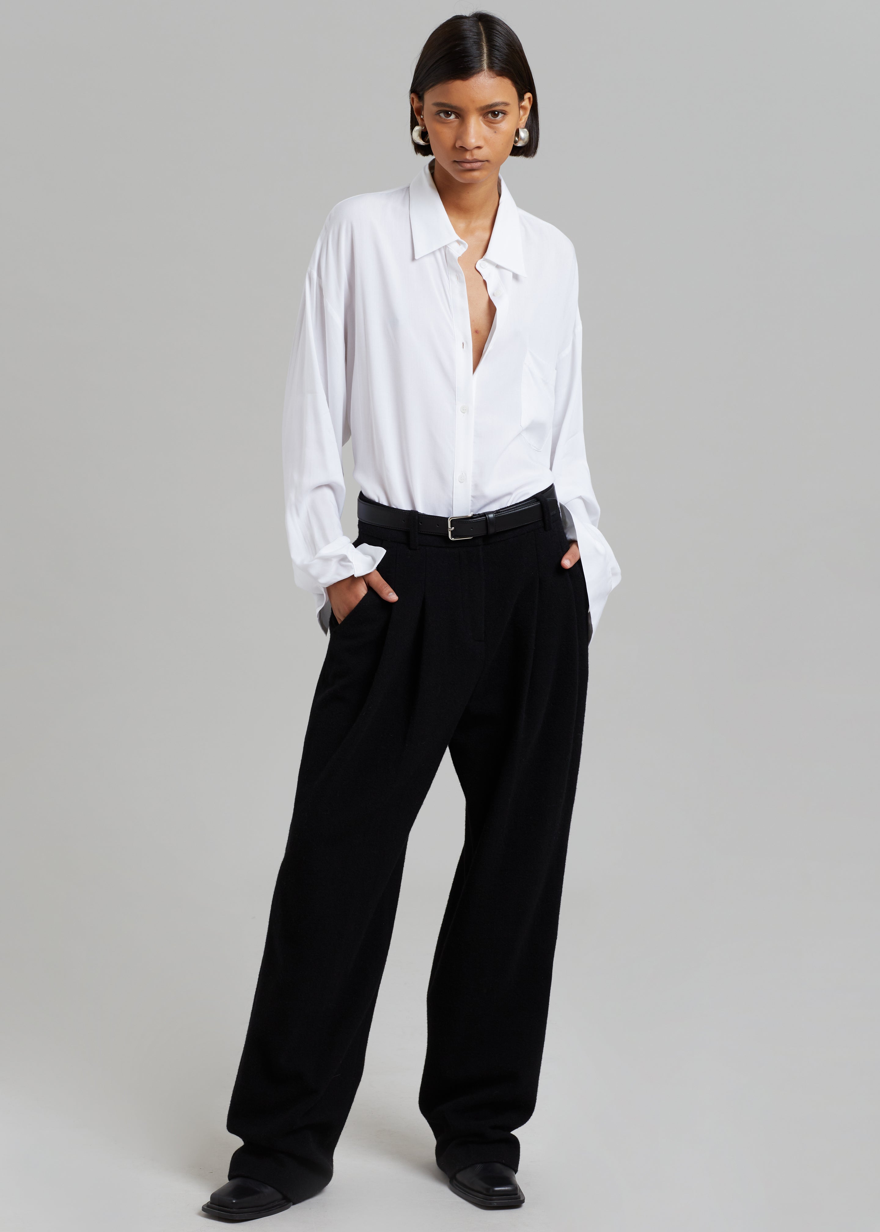 Layton Wool Suit Pants - Black - 4