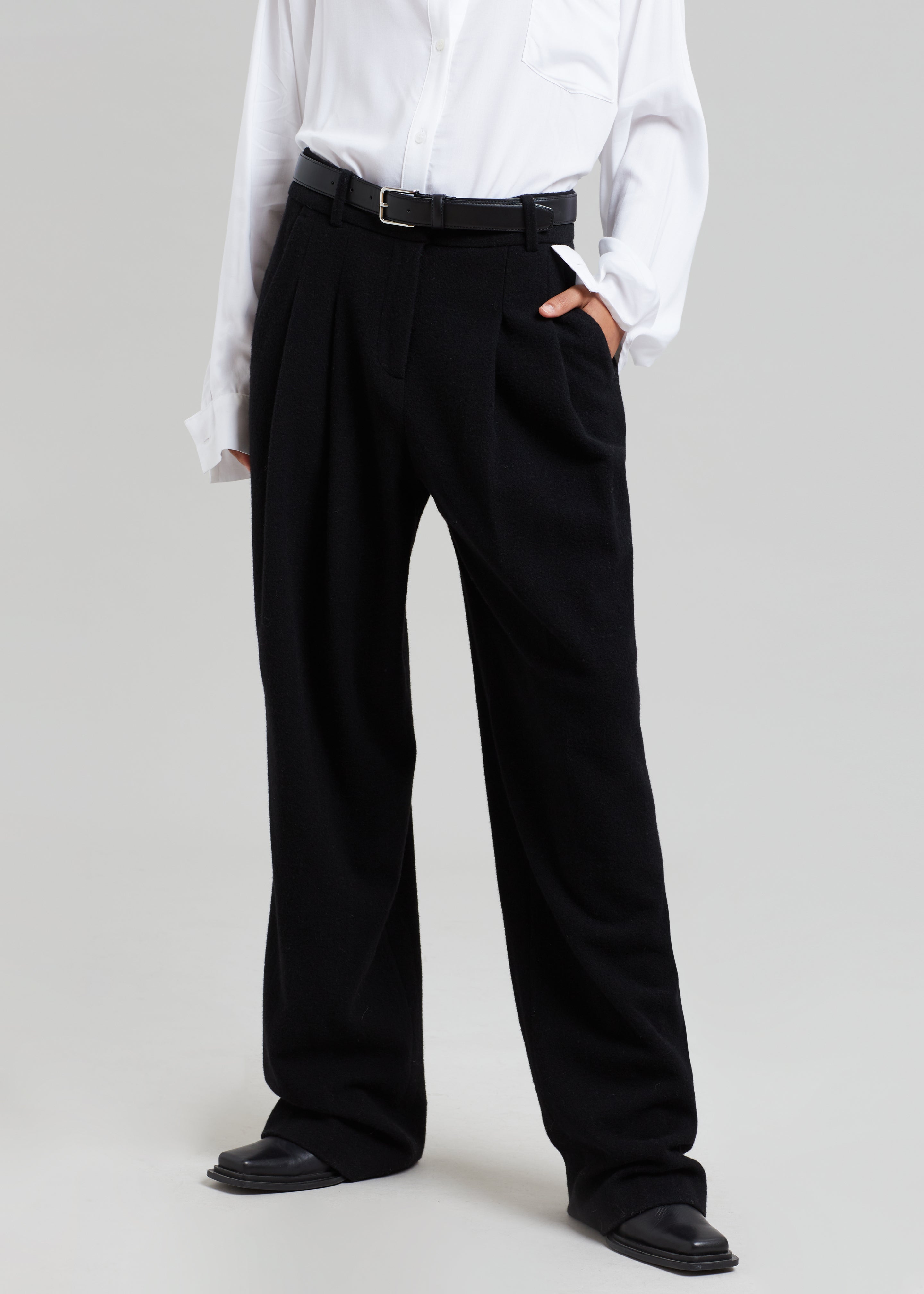 Layton Wool Suit Pants - Black - 3