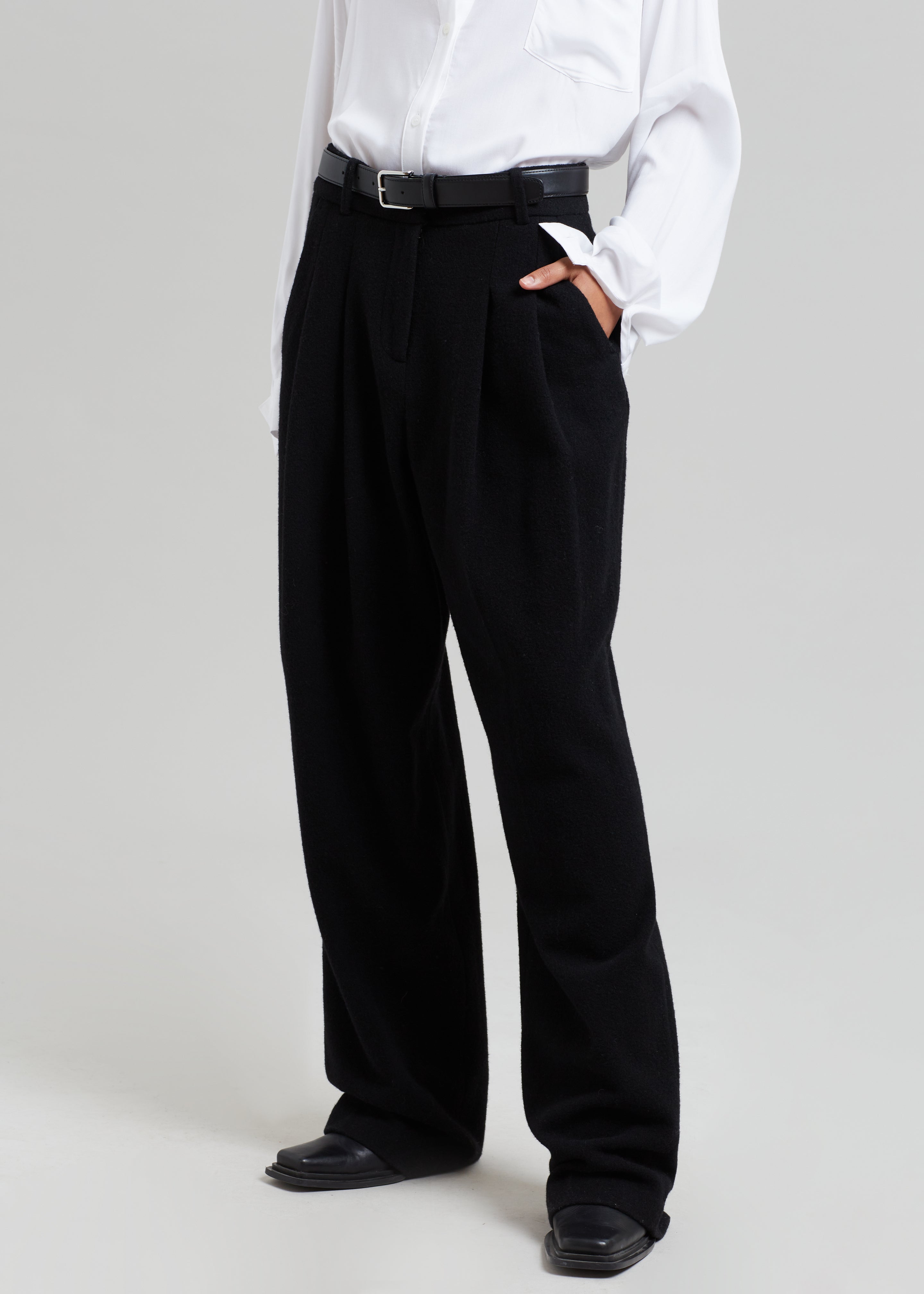 Layton Wool Suit Pants - Black - 5