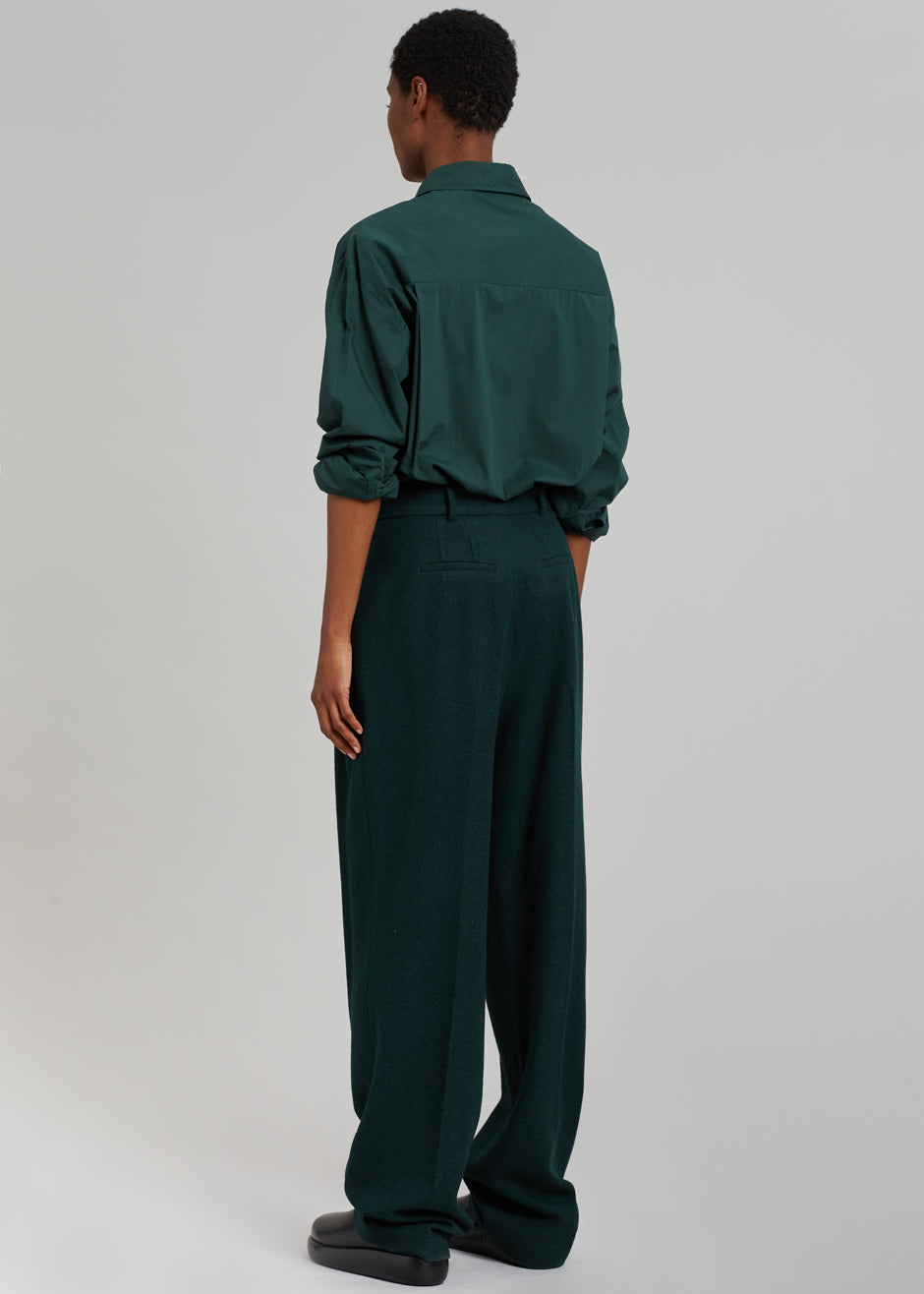 Layton Wool Suit Pants - Bottle Green - 10
